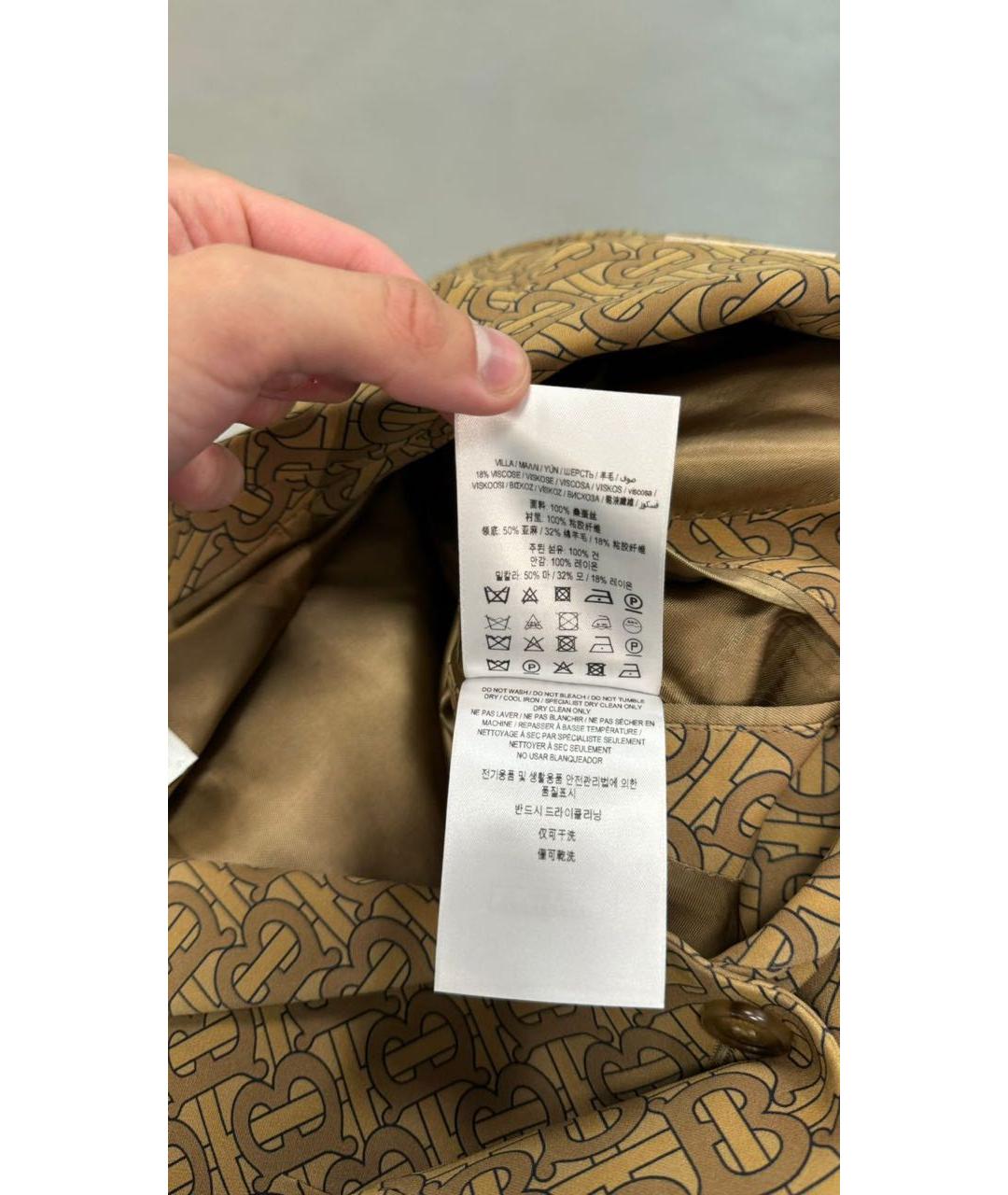 BURBERRY Коричневый жакет/пиджак, фото 8