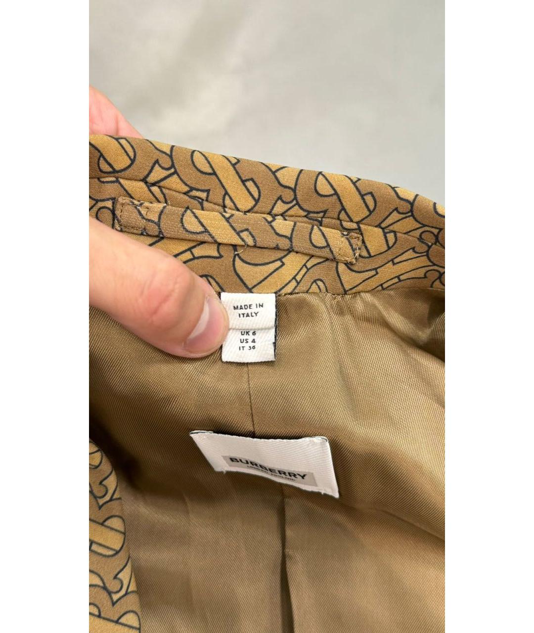 BURBERRY Коричневый жакет/пиджак, фото 4