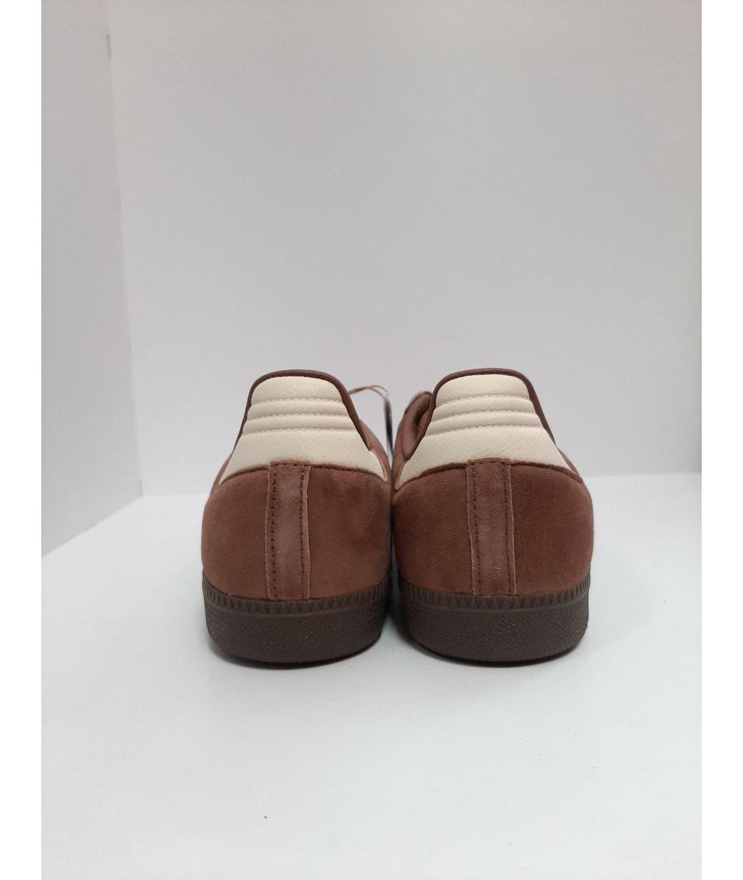 ADIDAS Коричневые замшевые низкие кроссовки / кеды, фото 4