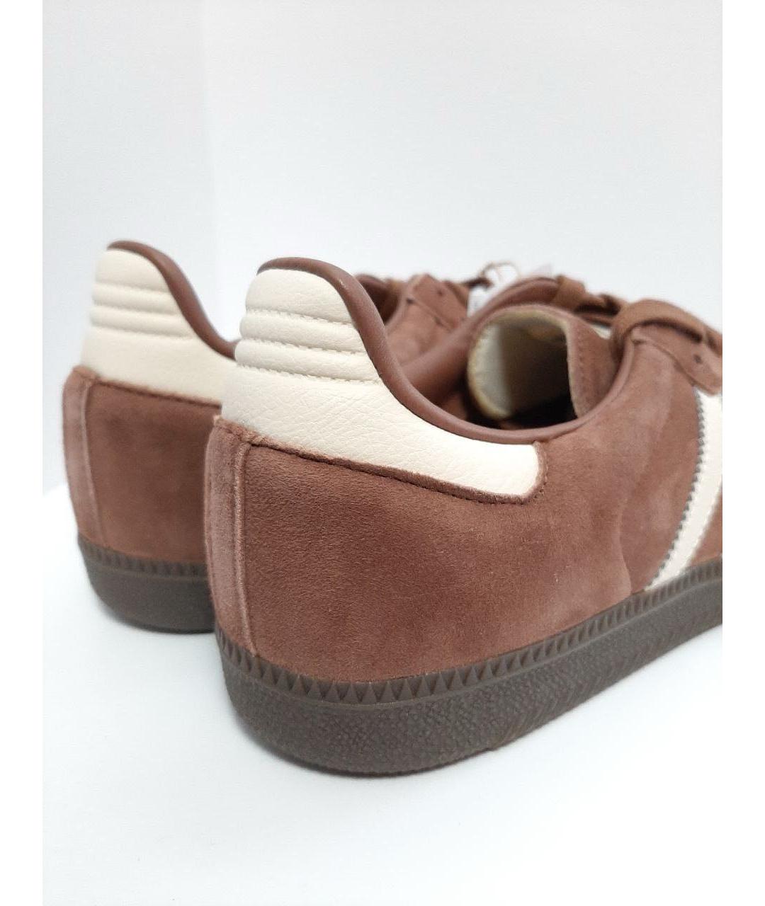 ADIDAS Коричневые замшевые низкие кроссовки / кеды, фото 8