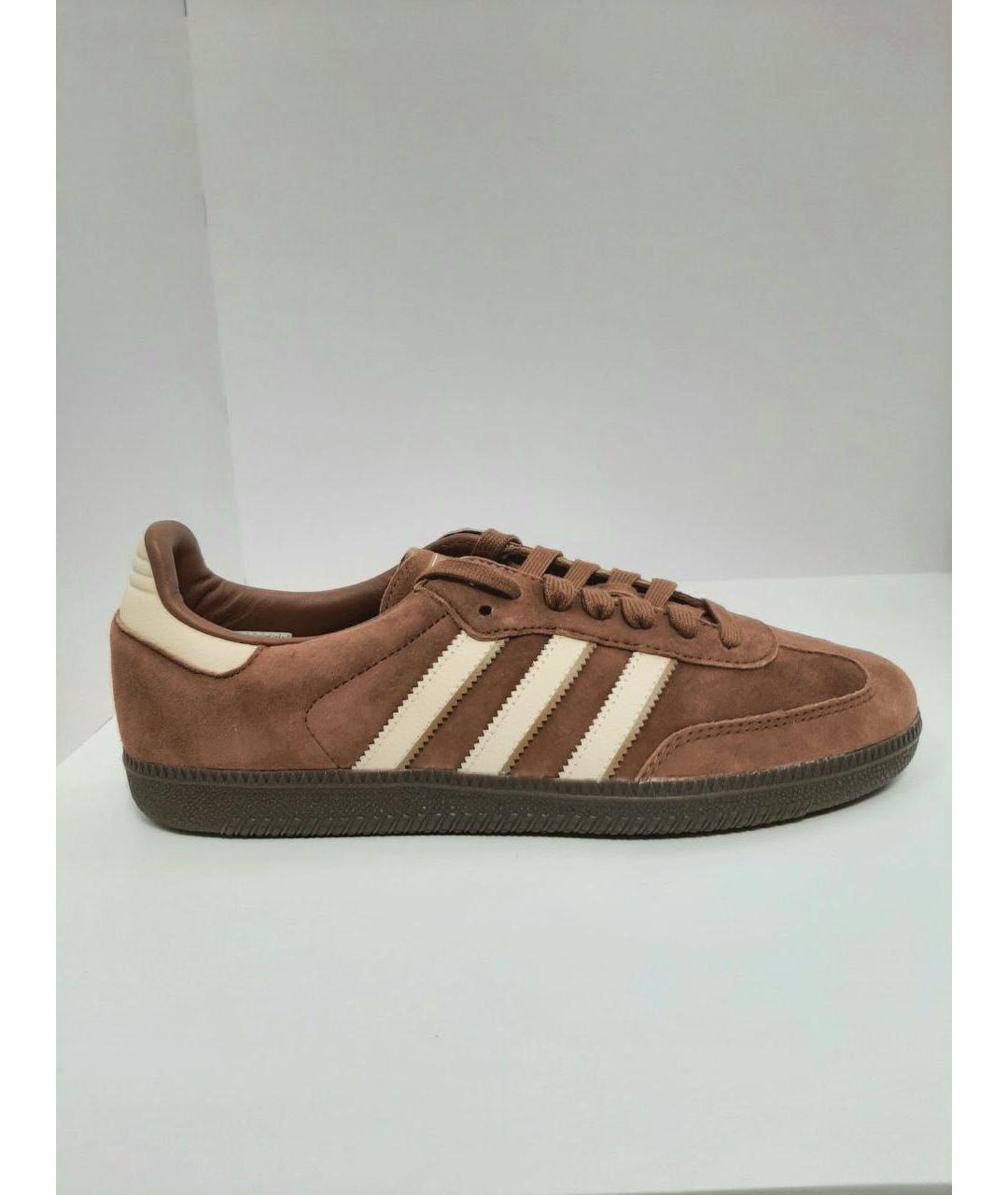 ADIDAS Коричневые замшевые низкие кроссовки / кеды, фото 9