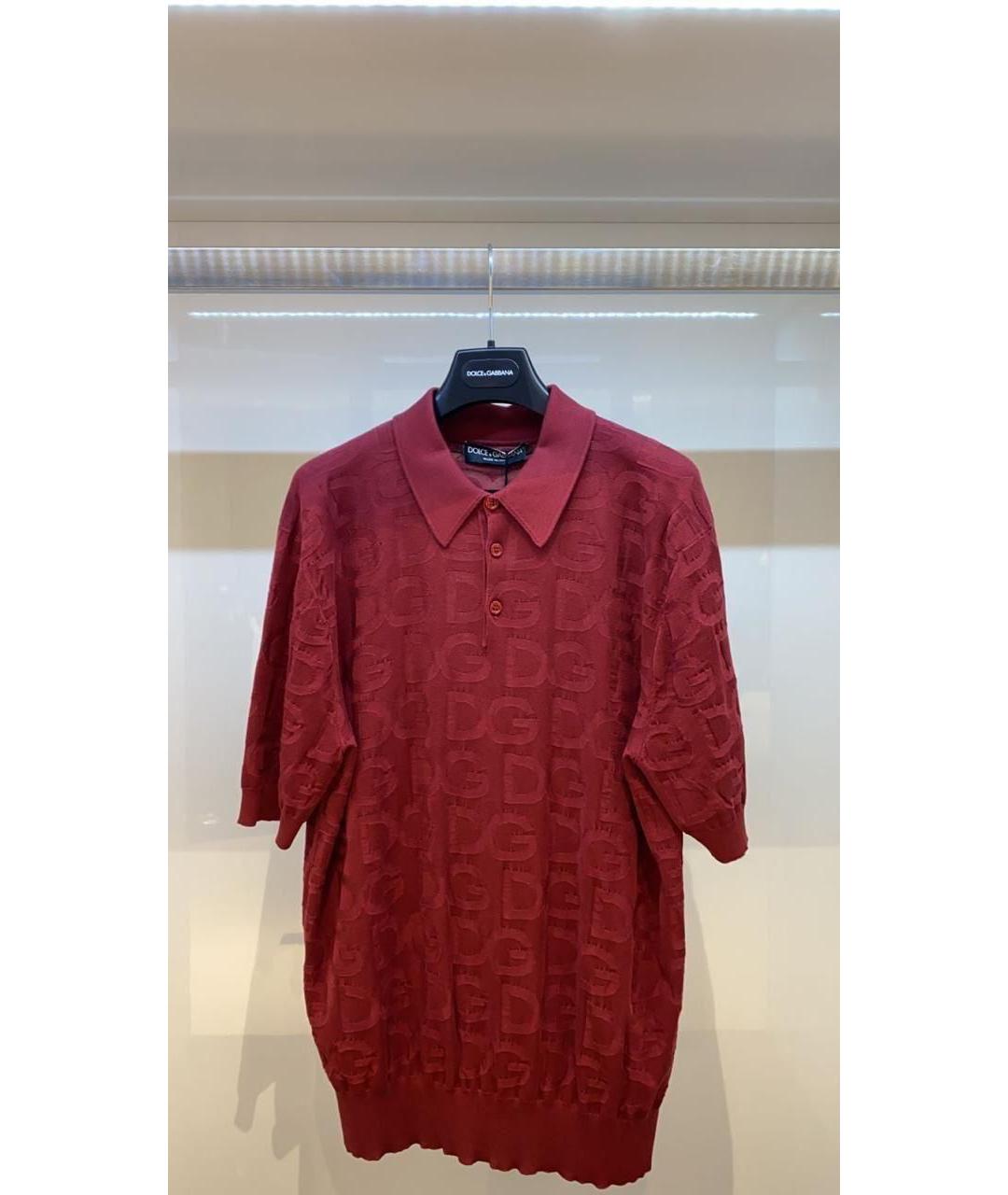 DOLCE&GABBANA Красное поло с коротким рукавом, фото 3