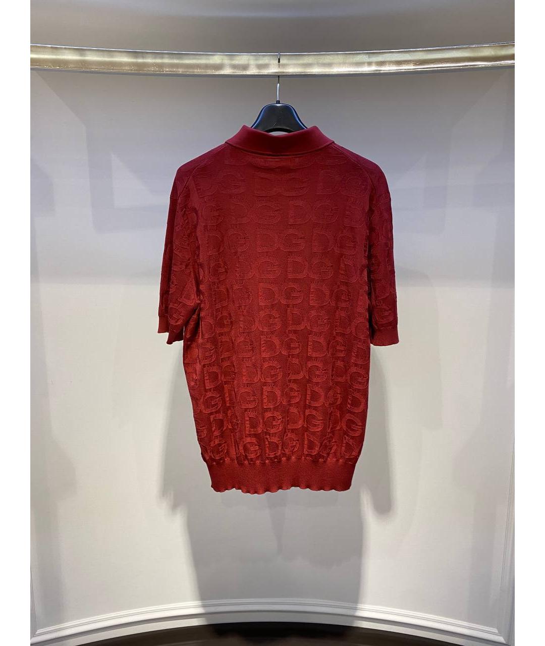 DOLCE&GABBANA Красное поло с коротким рукавом, фото 2