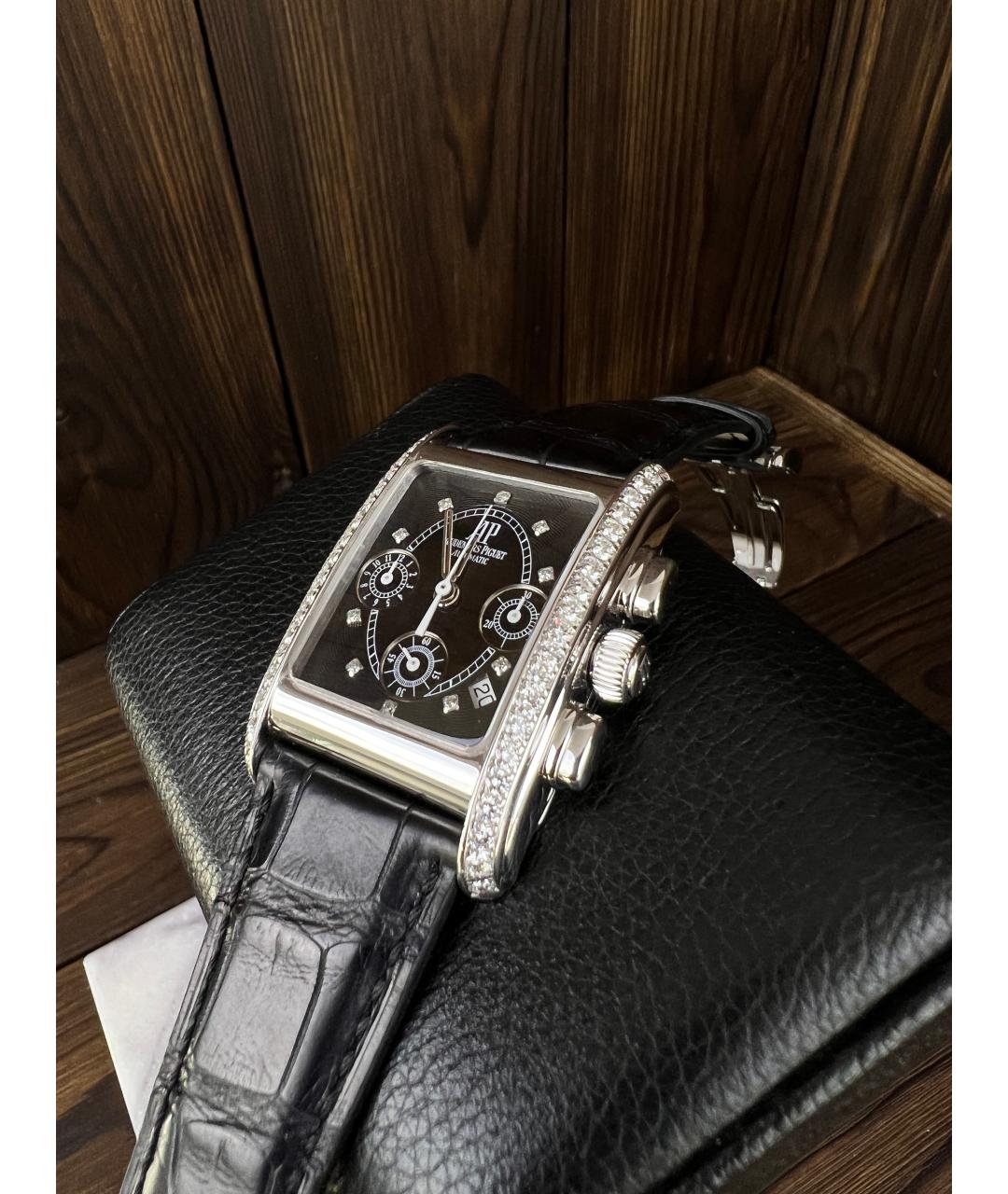 Audemars Piguet Черные часы из белого золота, фото 3