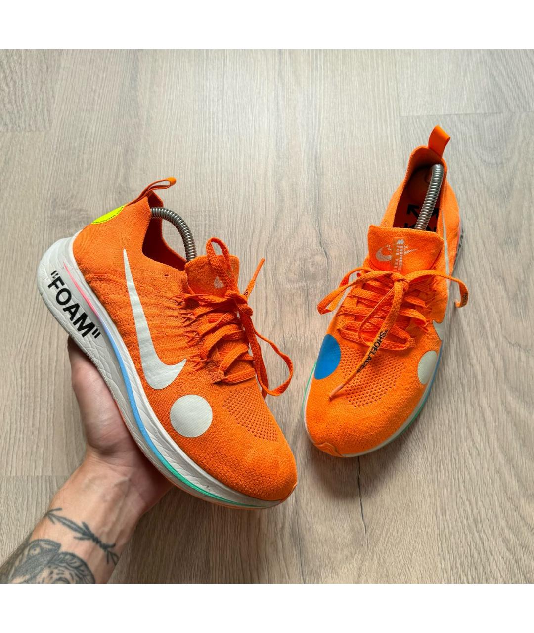 Nike orange off white on sale