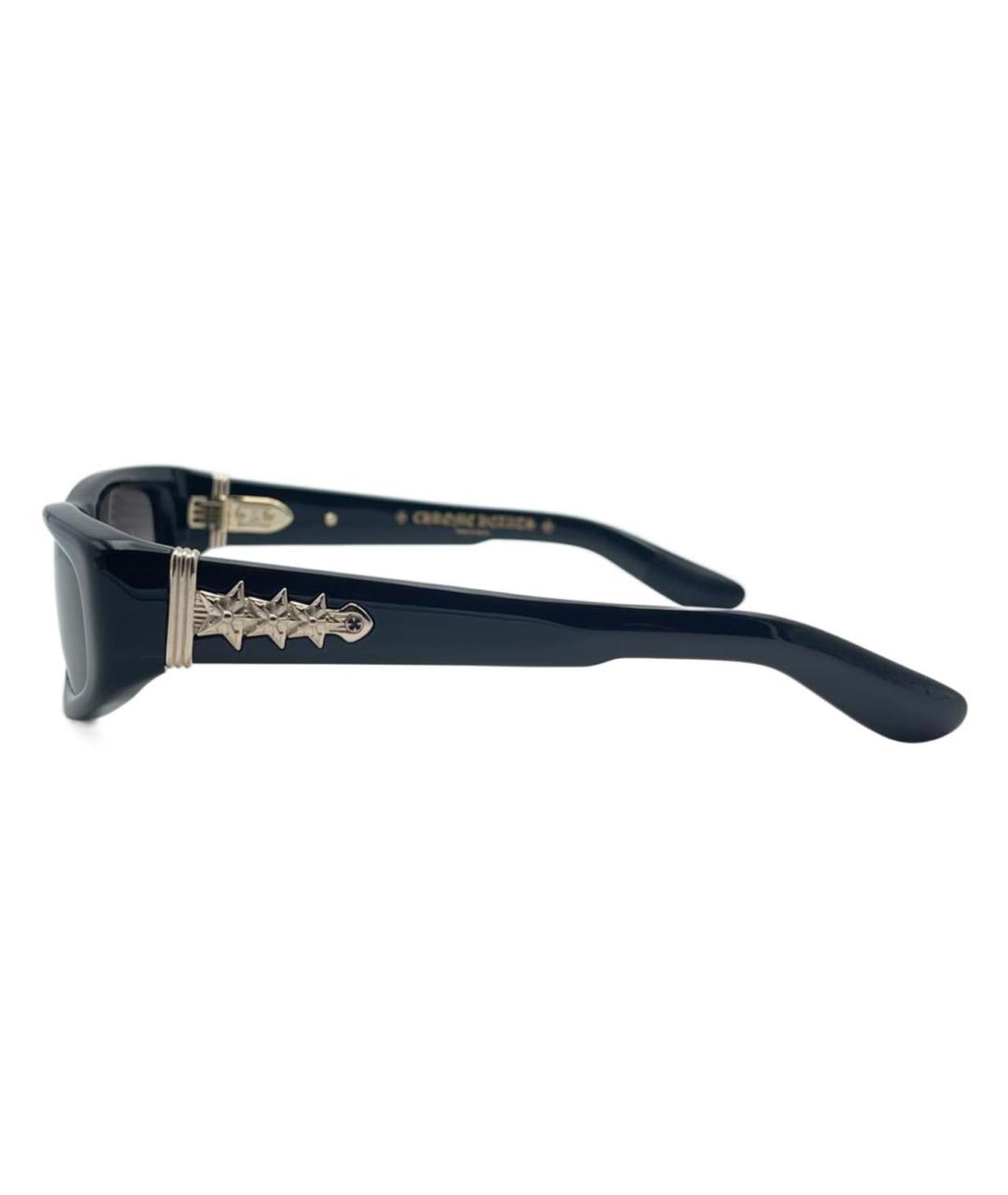 CHROME HEARTS Черные пластиковые солнцезащитные очки, фото 2