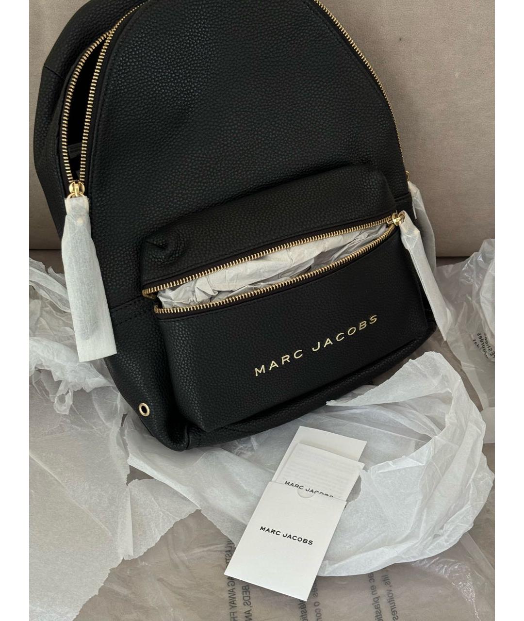 MARC JACOBS Черный кожаный рюкзак, фото 6