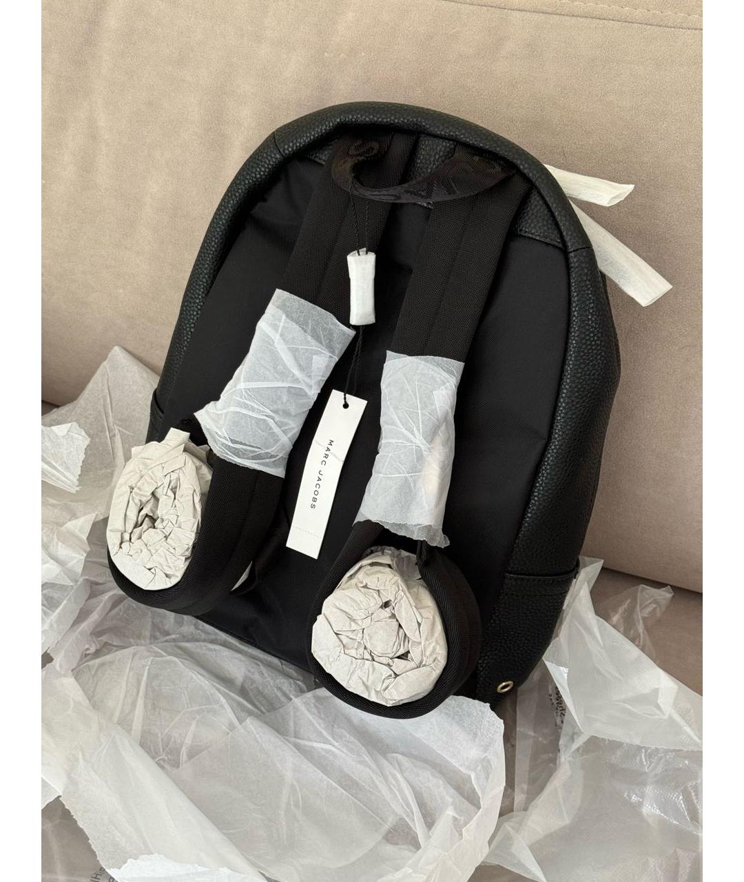 MARC JACOBS Черный кожаный рюкзак, фото 4