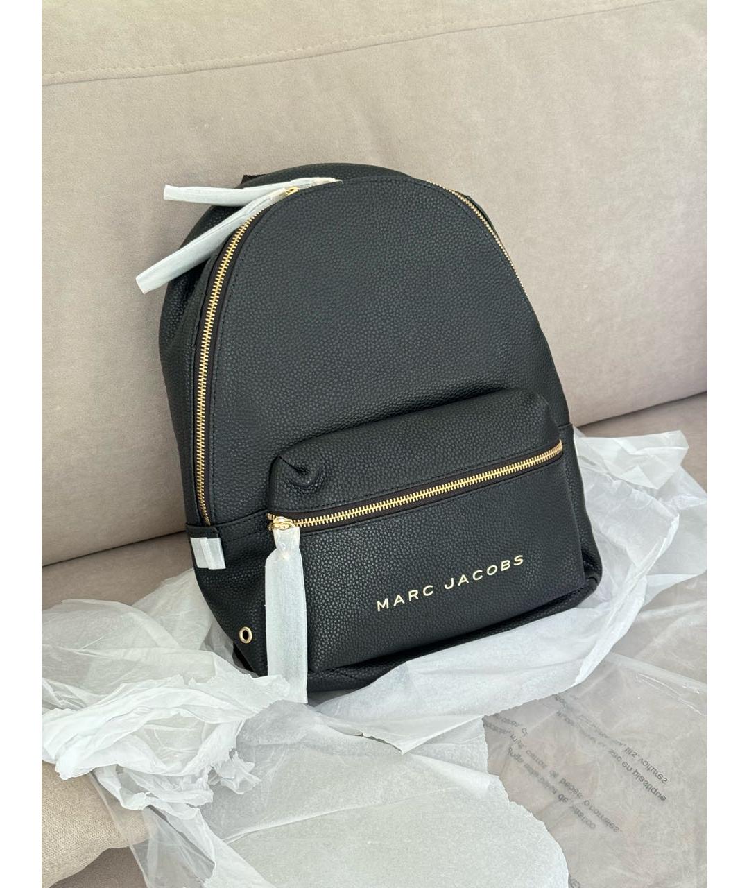 MARC JACOBS Черный кожаный рюкзак, фото 2