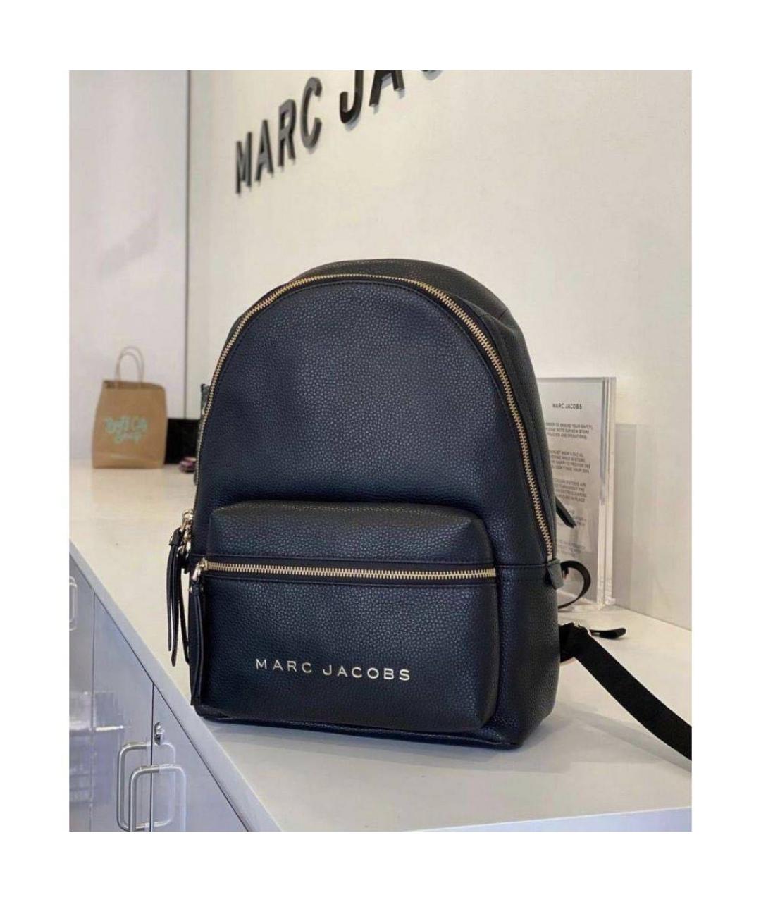 MARC JACOBS Черный кожаный рюкзак, фото 7