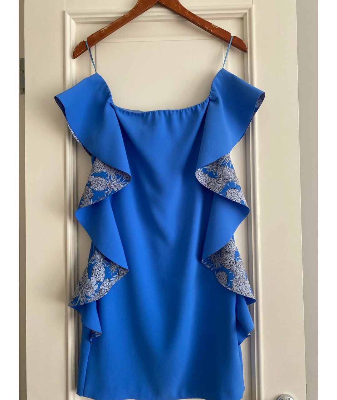 PINKO Голубое полиэстеровое коктейльное платье, фото 5