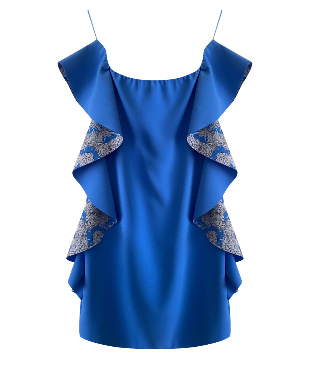 PINKO Голубое полиэстеровое коктейльное платье, фото 1