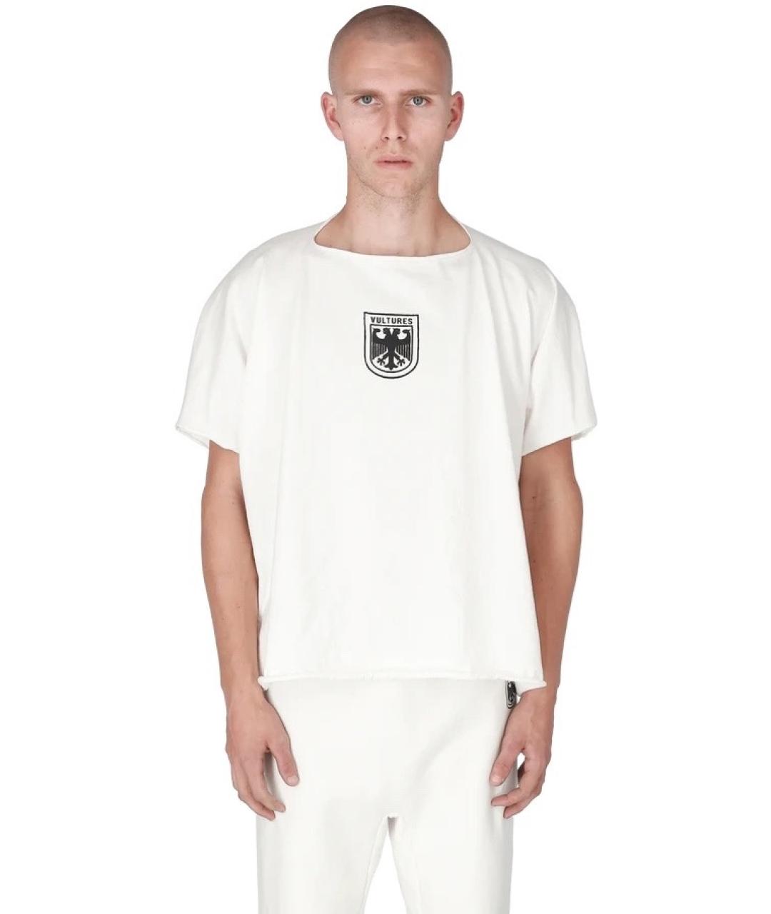 YEEZY Белая хлопковая футболка, фото 3