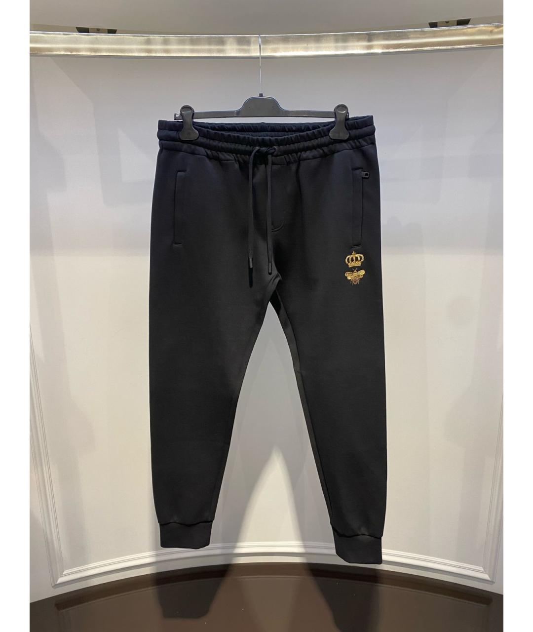 DOLCE&GABBANA Черные повседневные брюки, фото 3