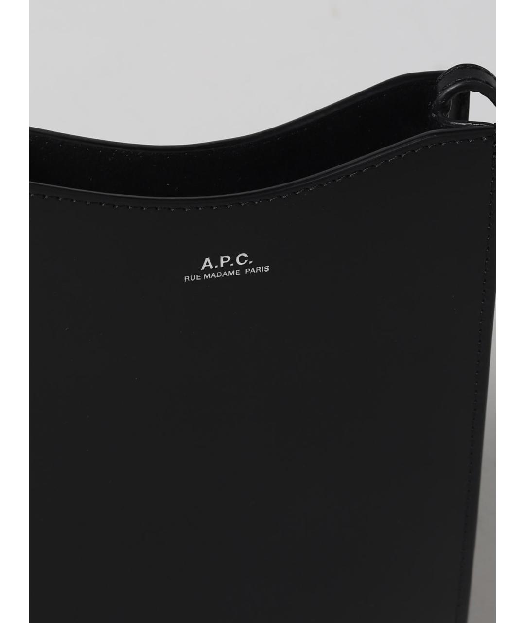 A.P.C. Черная сумка на плечо, фото 3