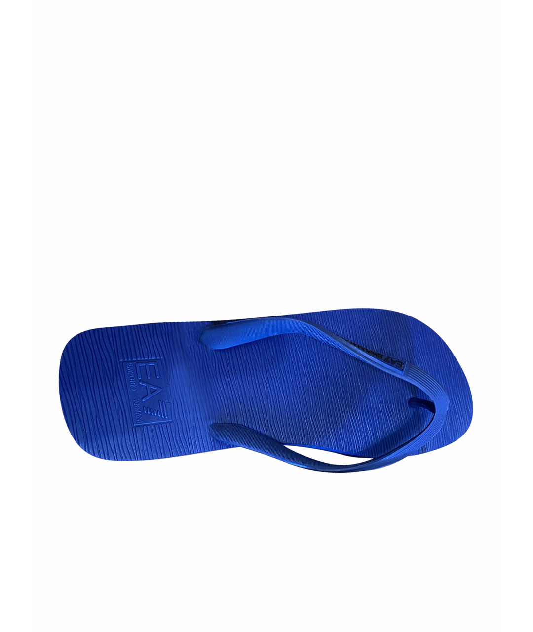 EMPORIO ARMANI Синие резиновые шлепанцы, фото 1