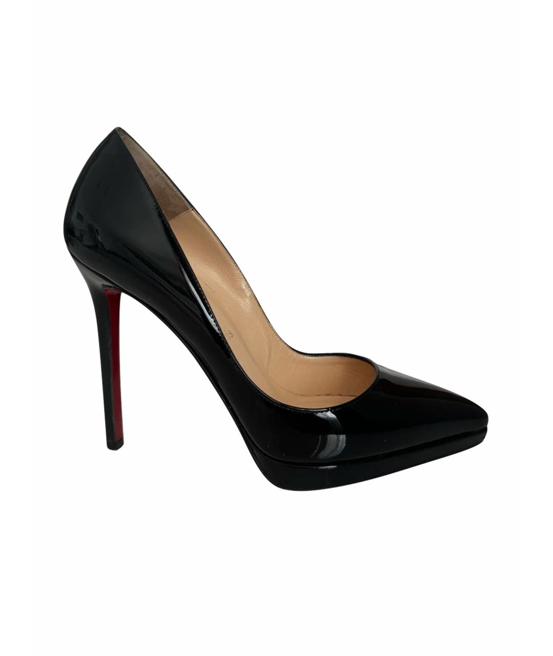 CHRISTIAN LOUBOUTIN Черные туфли из лакированной кожи, фото 1