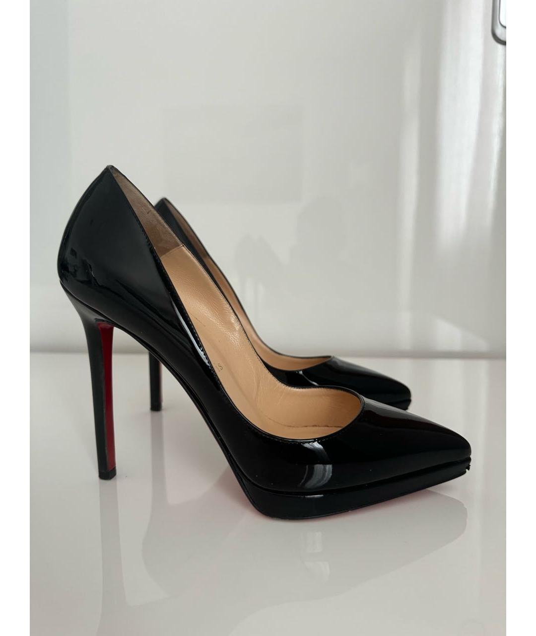 CHRISTIAN LOUBOUTIN Черные туфли из лакированной кожи, фото 4