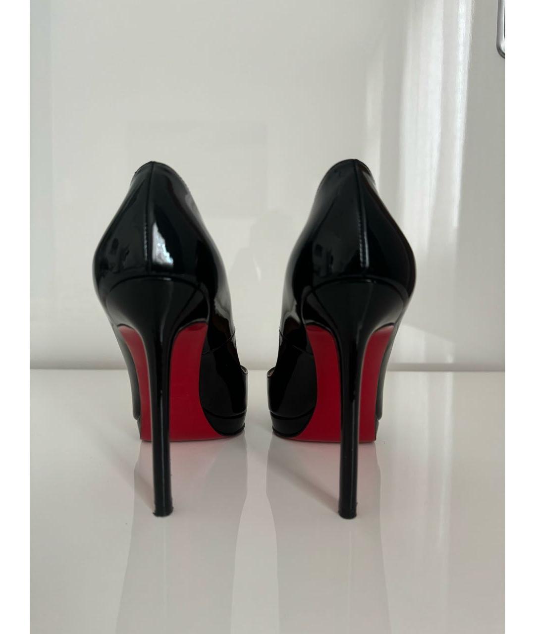 CHRISTIAN LOUBOUTIN Черные туфли из лакированной кожи, фото 3