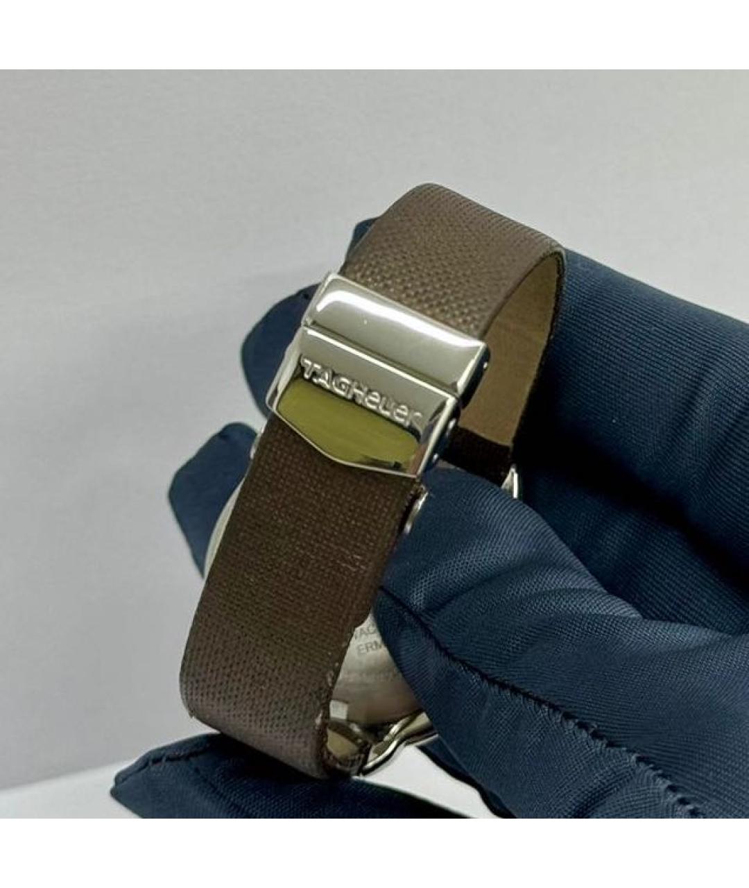 TAG HEUER Коричневые металлические часы, фото 5