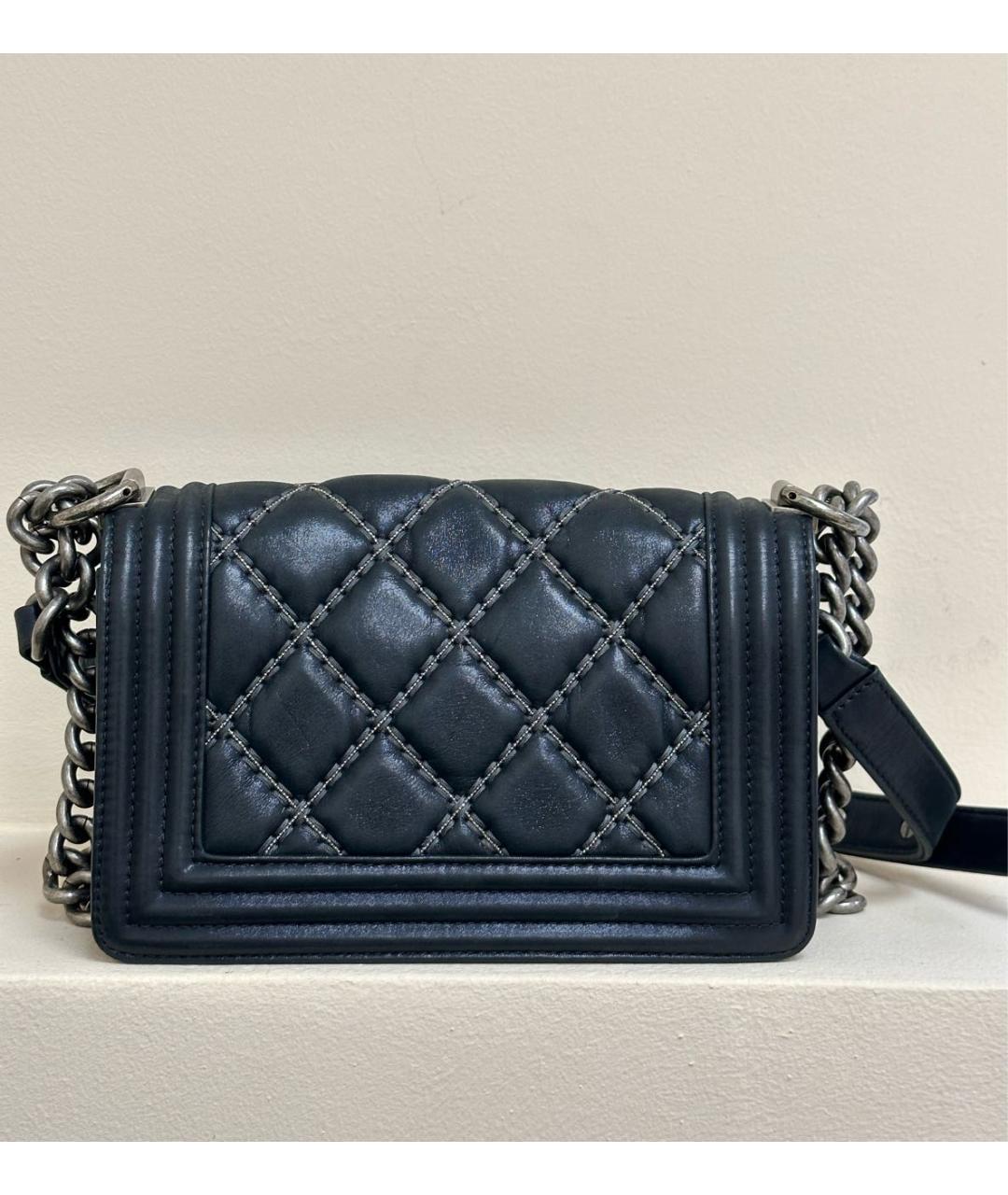 CHANEL Черная тканевая сумка через плечо, фото 3