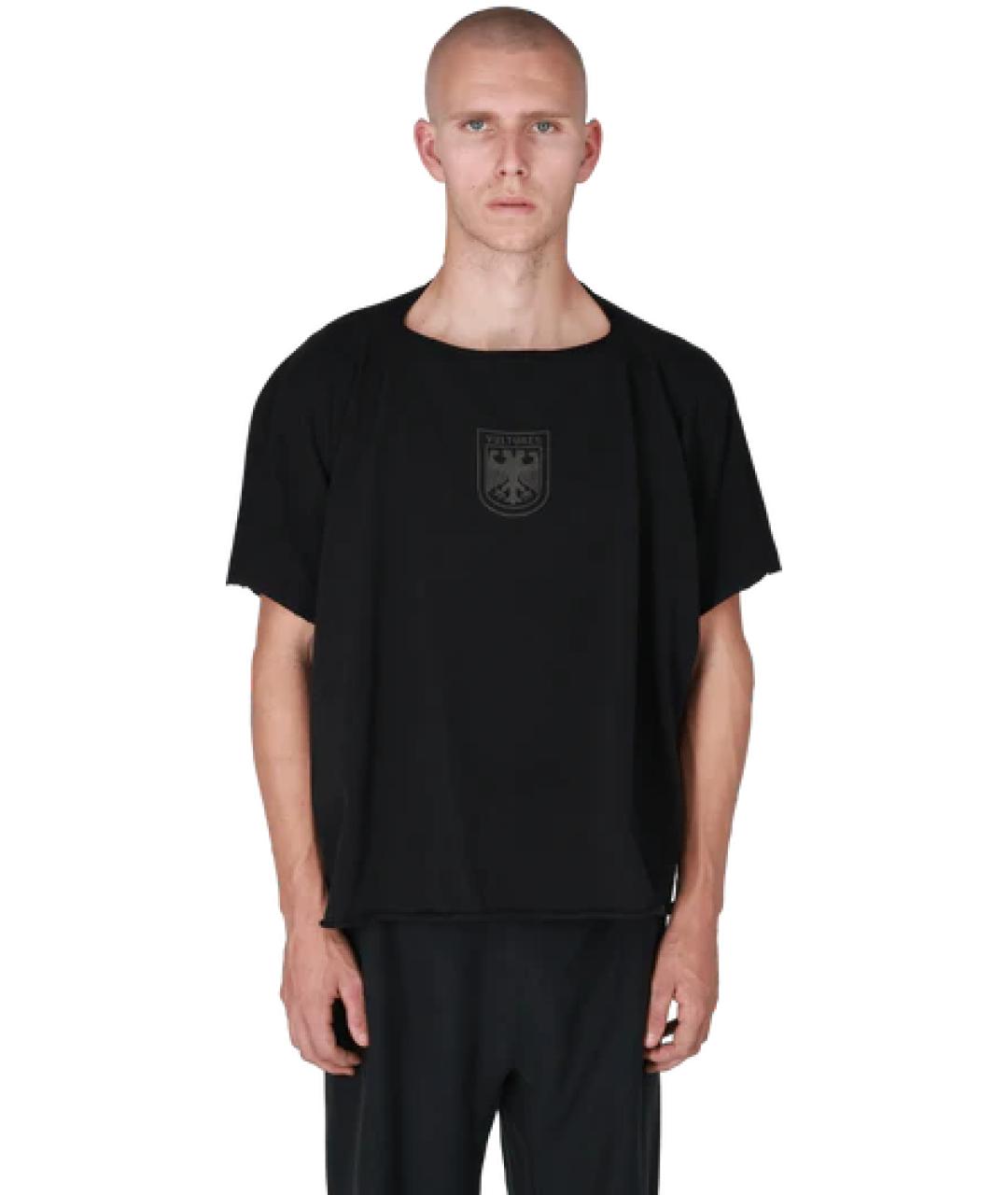 YEEZY Черная хлопковая футболка, фото 7