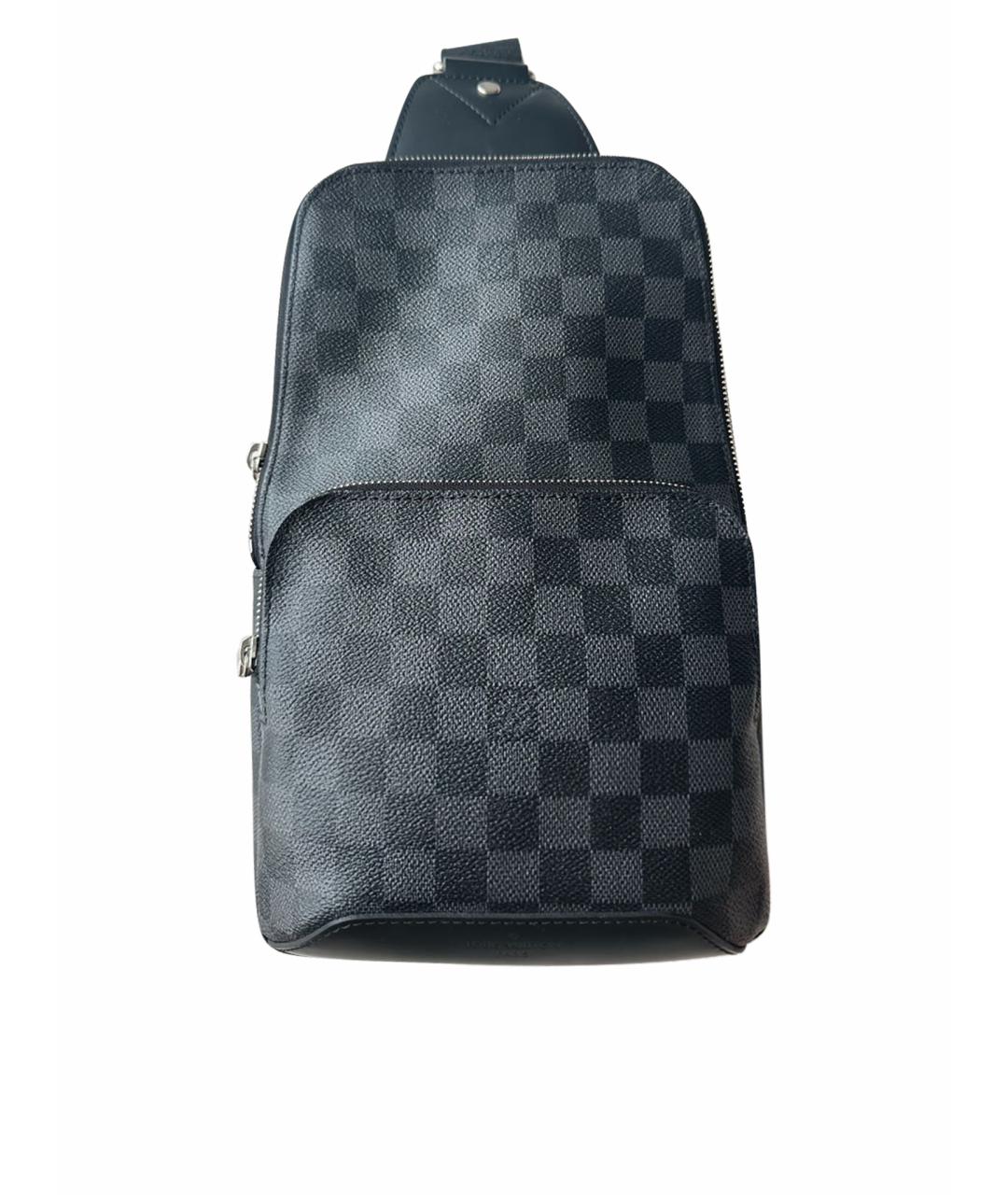 LOUIS VUITTON Черная поясная сумка, фото 1