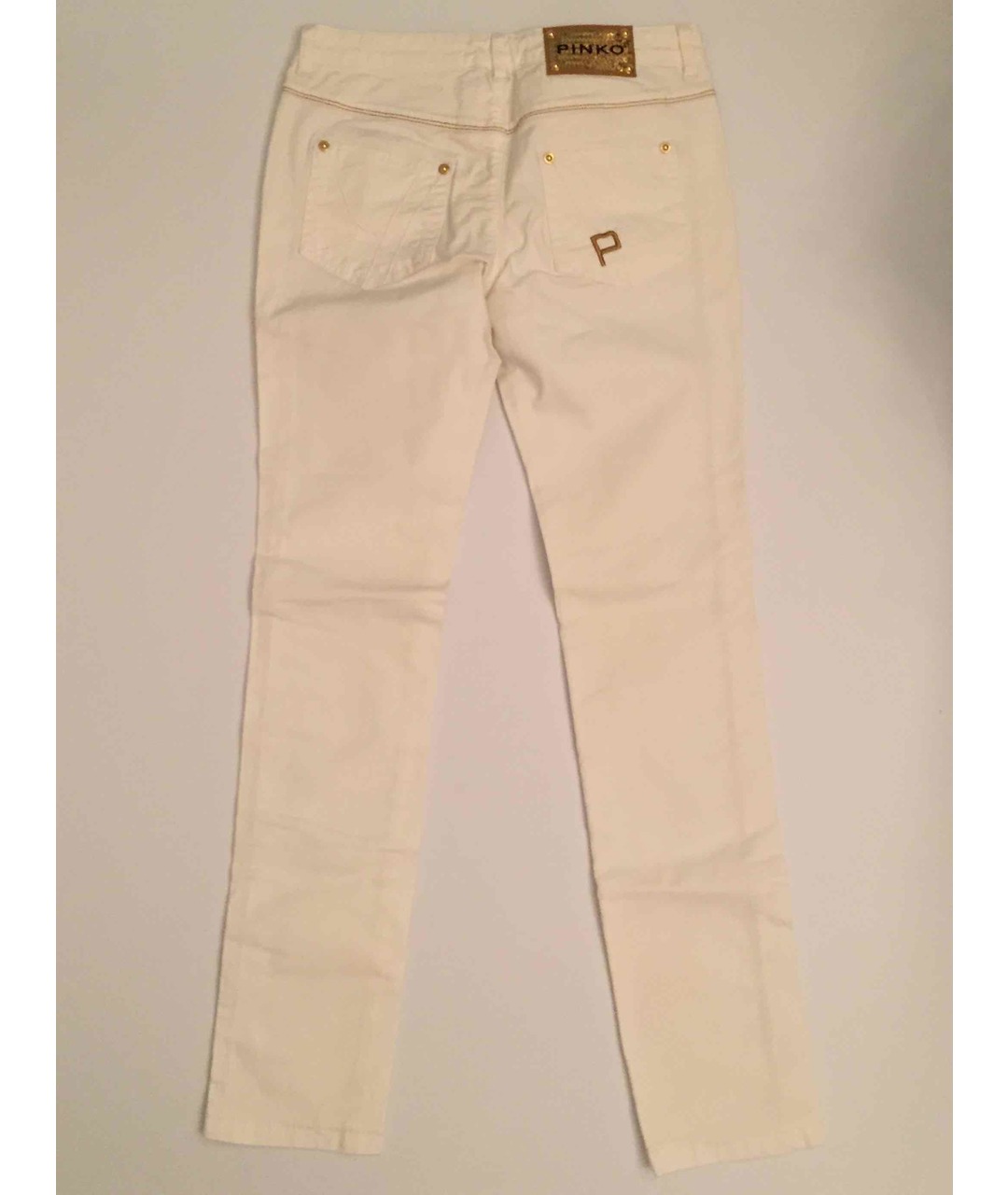 PINKO Белые хлопковые детские джинсы, фото 2