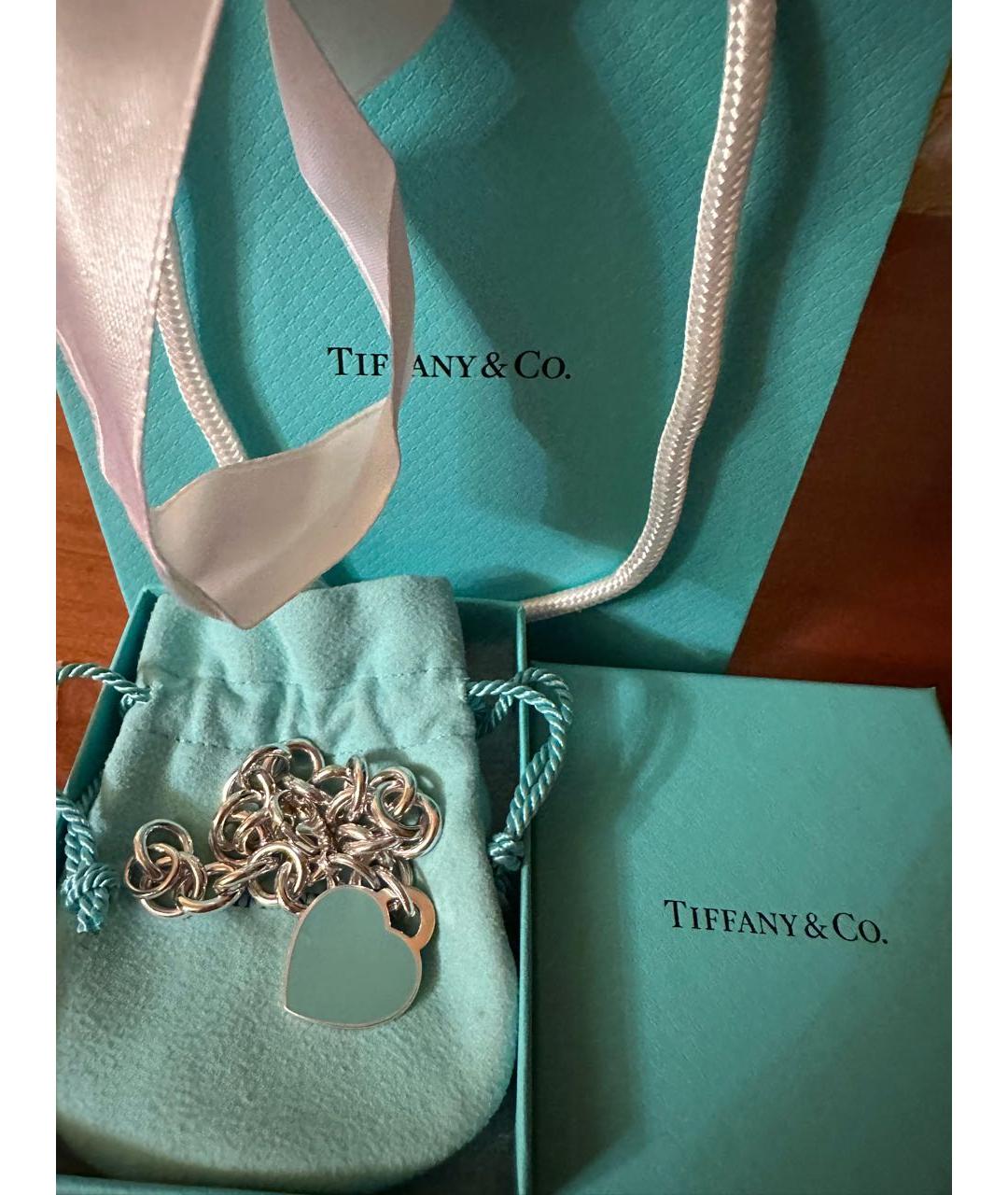 TIFFANY&CO Бирюзовый серебряный браслет, фото 3