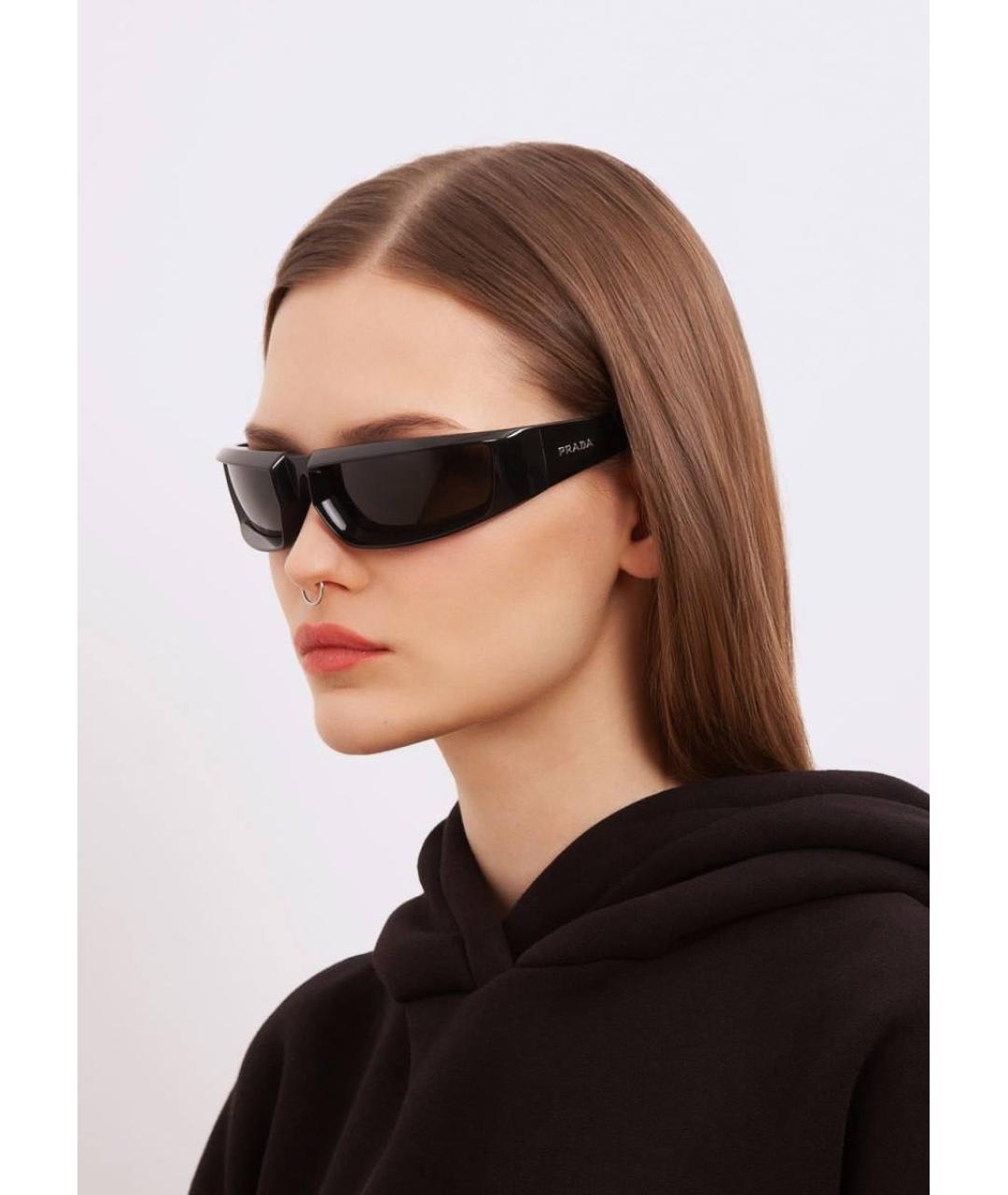 PRADA Черные солнцезащитные очки, фото 5