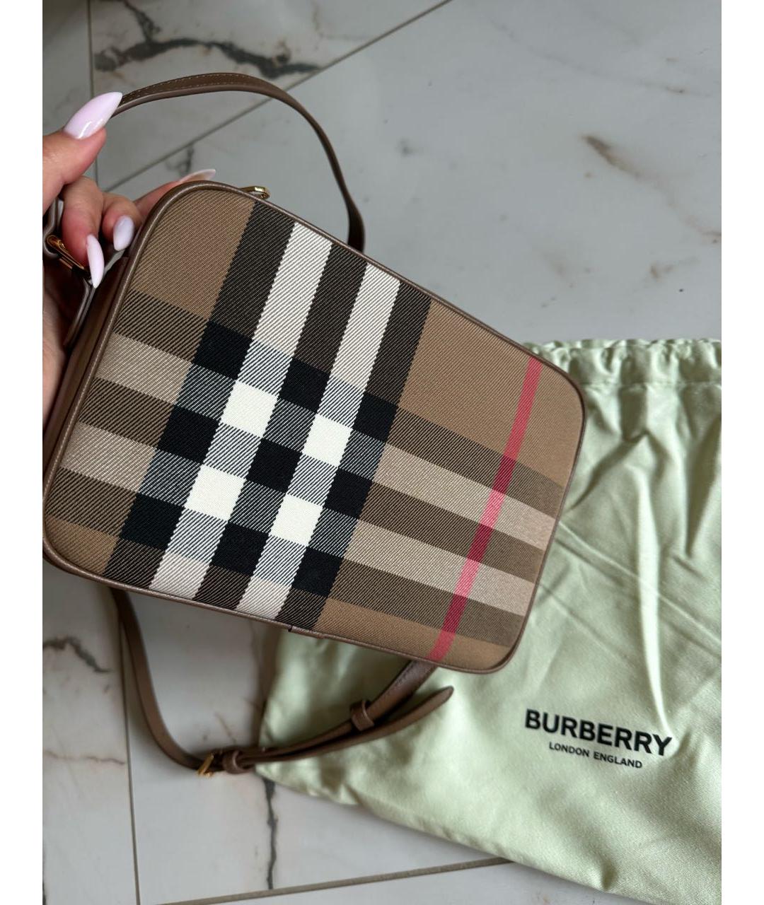 BURBERRY Коричневая сумка через плечо, фото 2