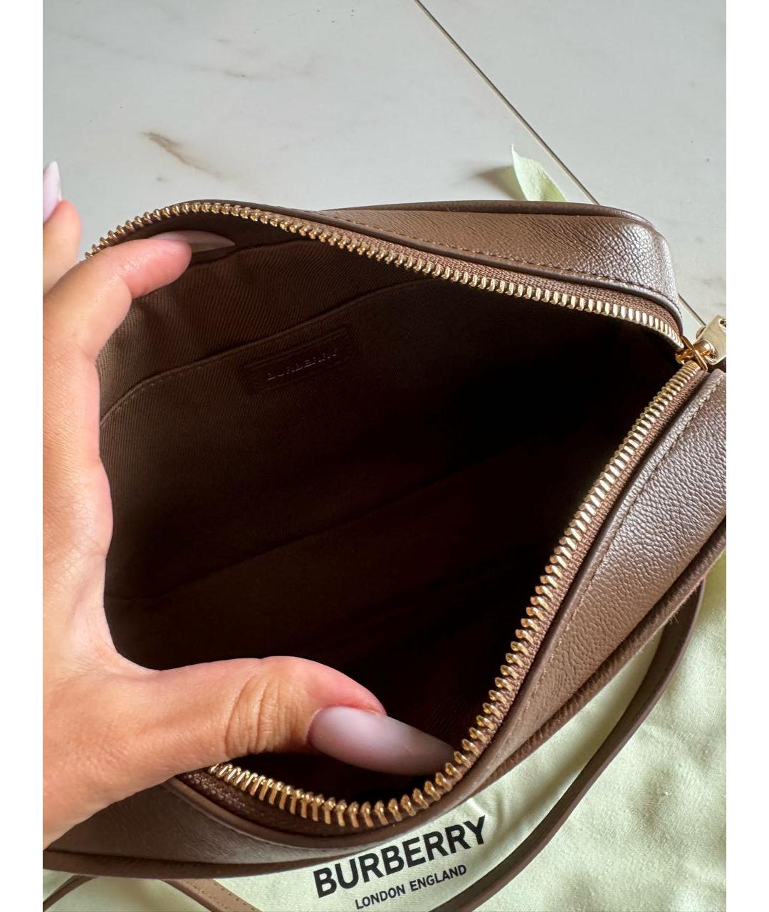 BURBERRY Коричневая сумка через плечо, фото 5