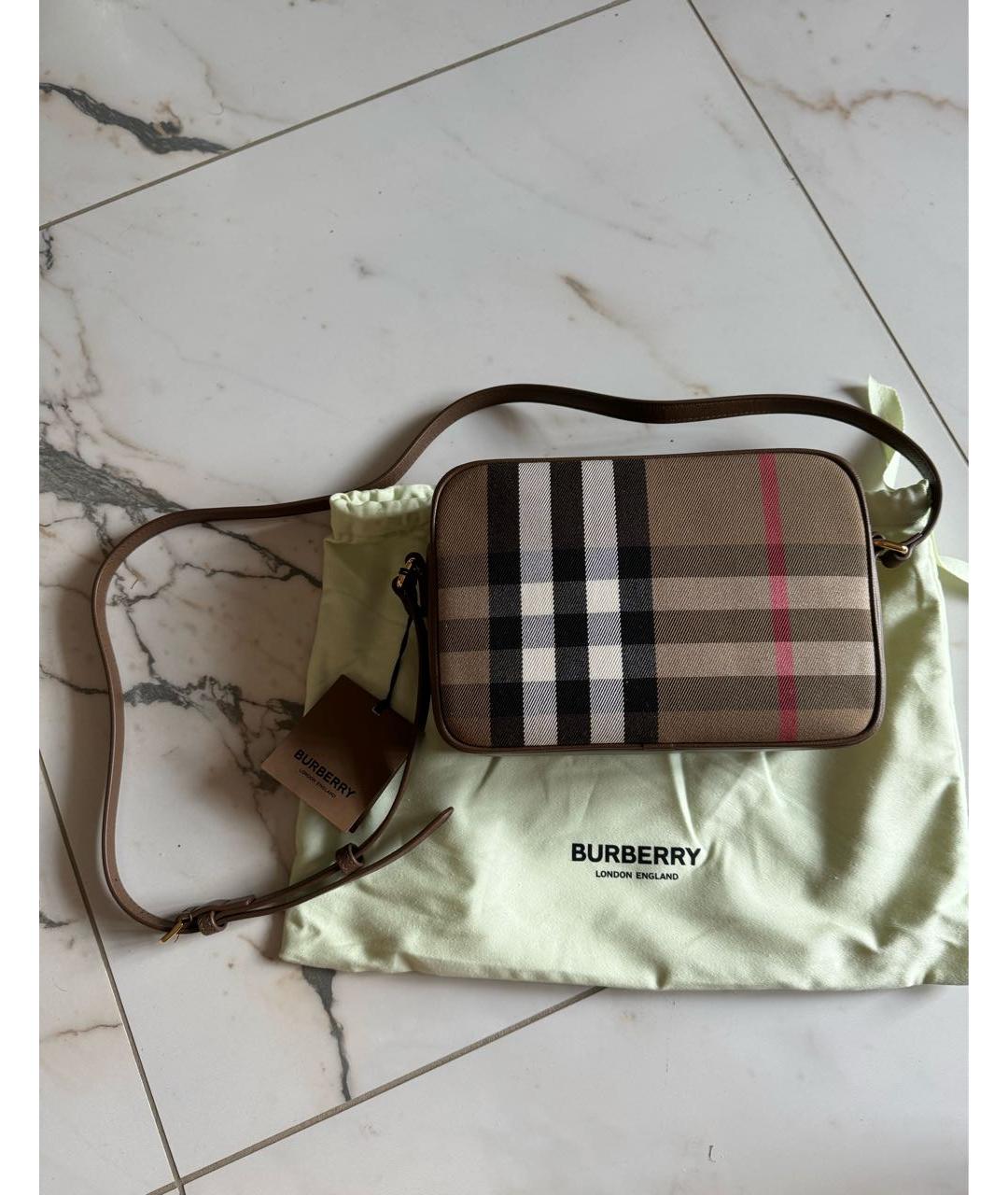 BURBERRY Коричневая сумка через плечо, фото 6