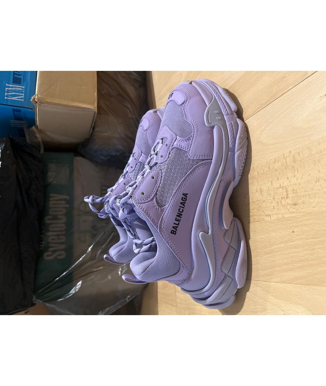 BALENCIAGA Фиолетовые кроссовки, фото 8