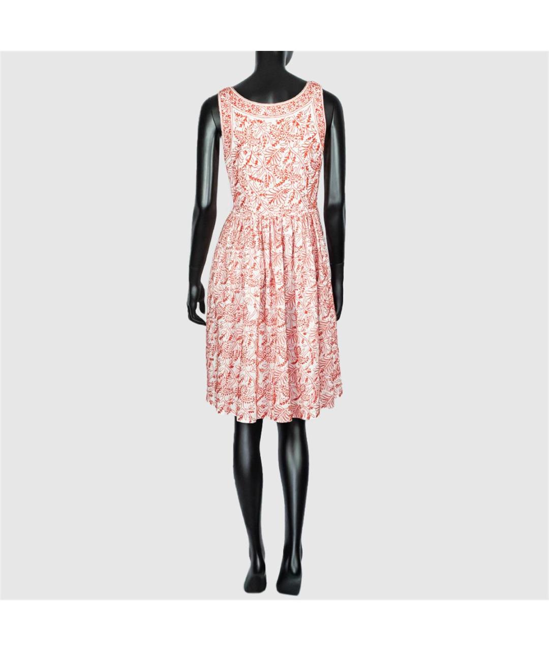 PRADA Белое хлопковое повседневное платье, фото 3