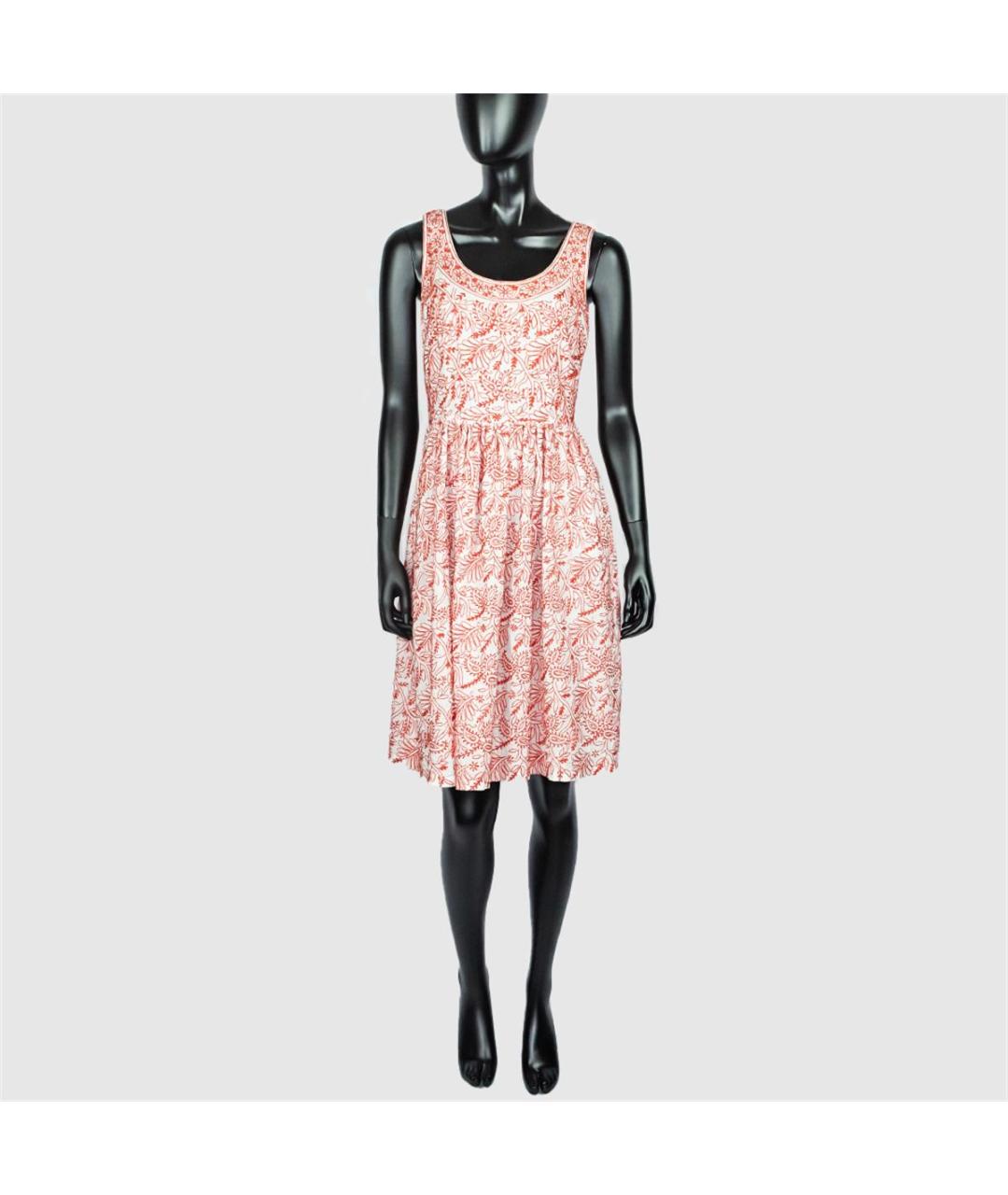 PRADA Белое хлопковое повседневное платье, фото 4