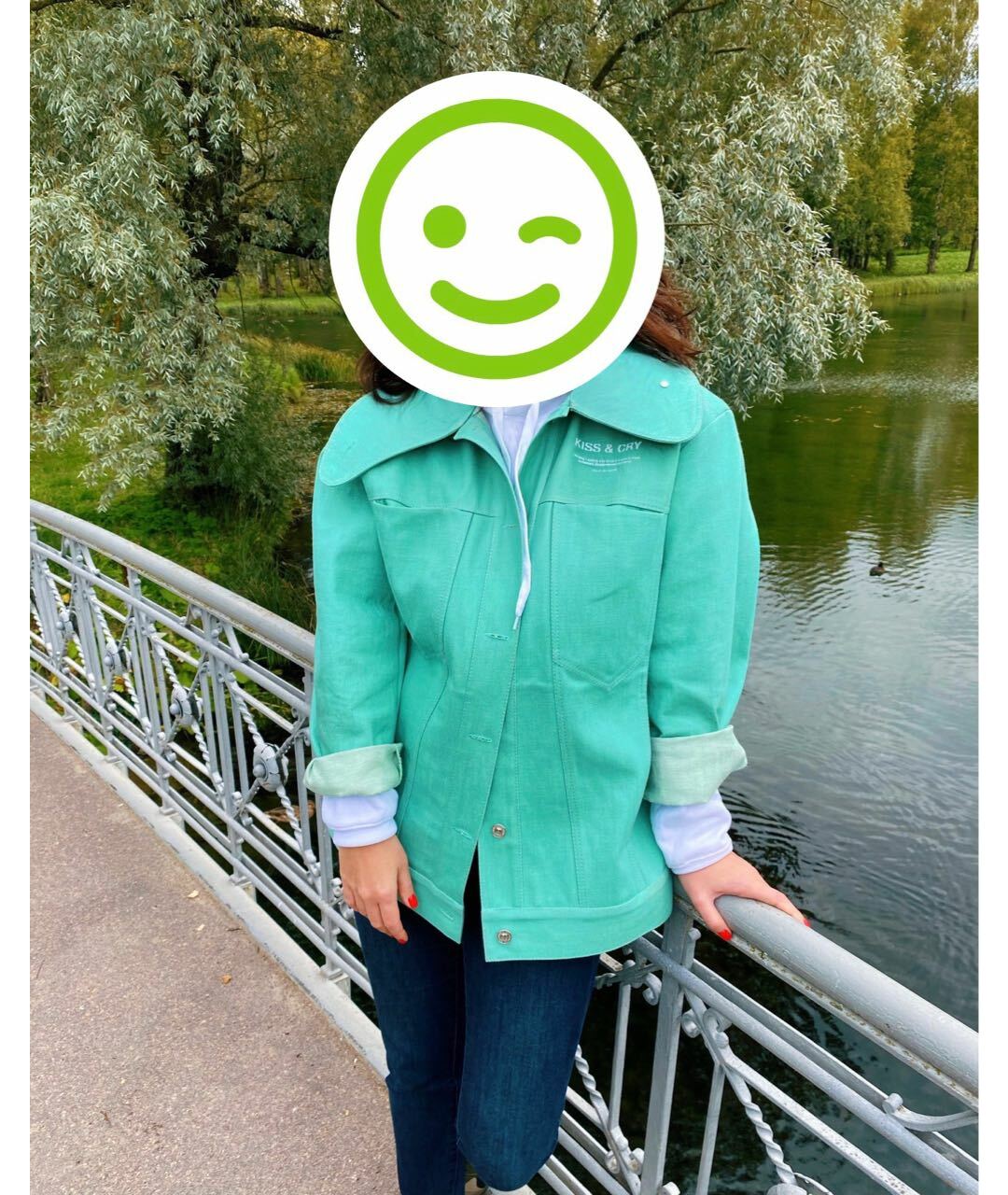 WALK OF SHAME Зеленая деним куртка, фото 3
