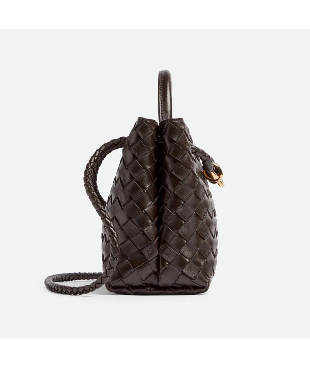 BOTTEGA VENETA Коричневая кожаная сумка тоут, фото 4