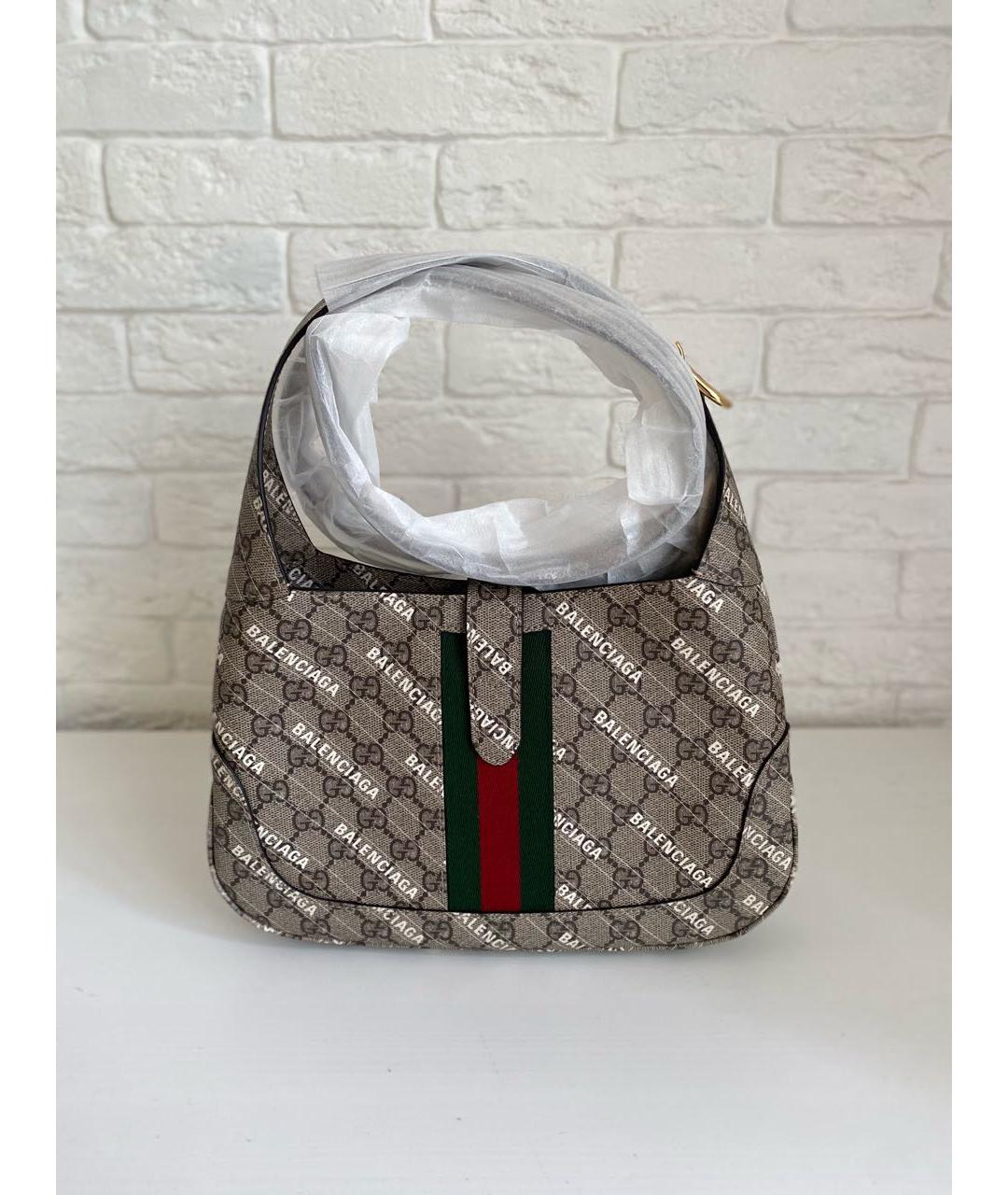 GUCCI Серая сумка с короткими ручками, фото 3