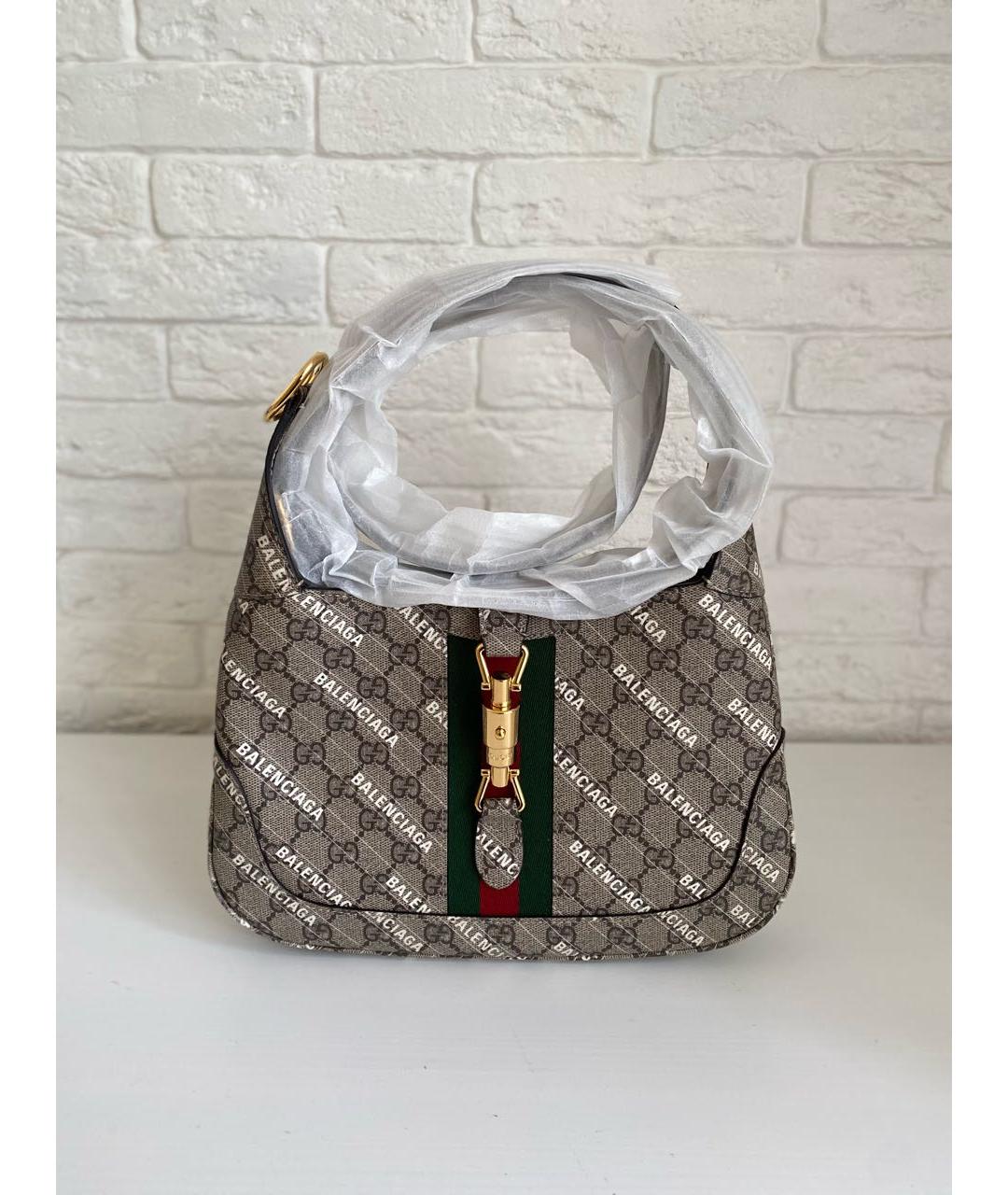 GUCCI Серая сумка с короткими ручками, фото 2