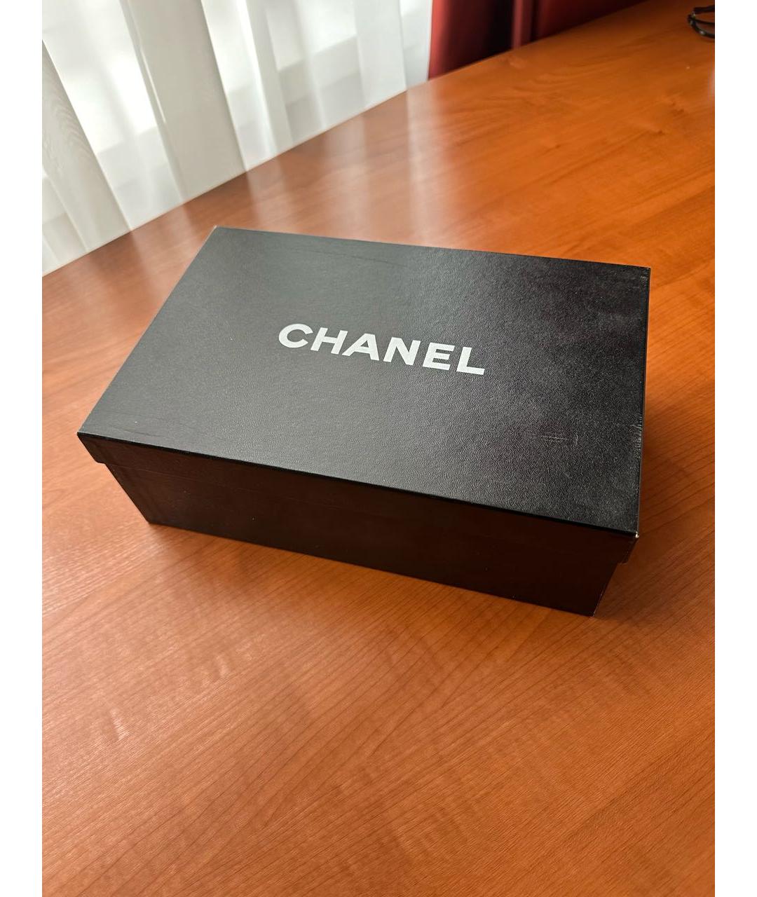 CHANEL Черные кожаные балетки, фото 3