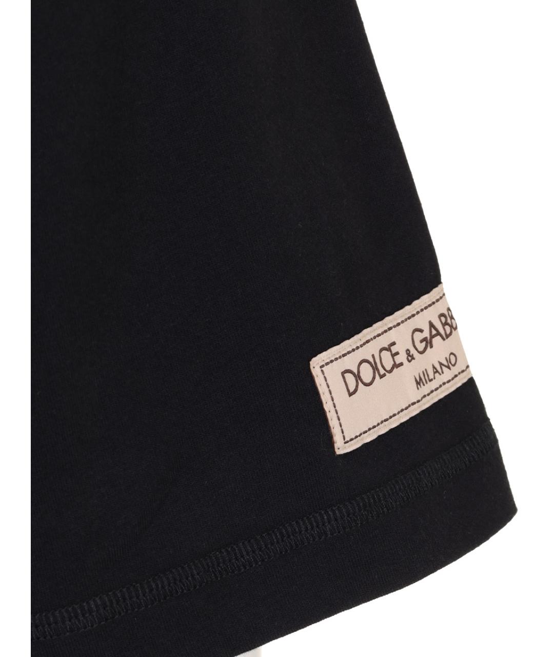 DOLCE&GABBANA Черная футболка, фото 4