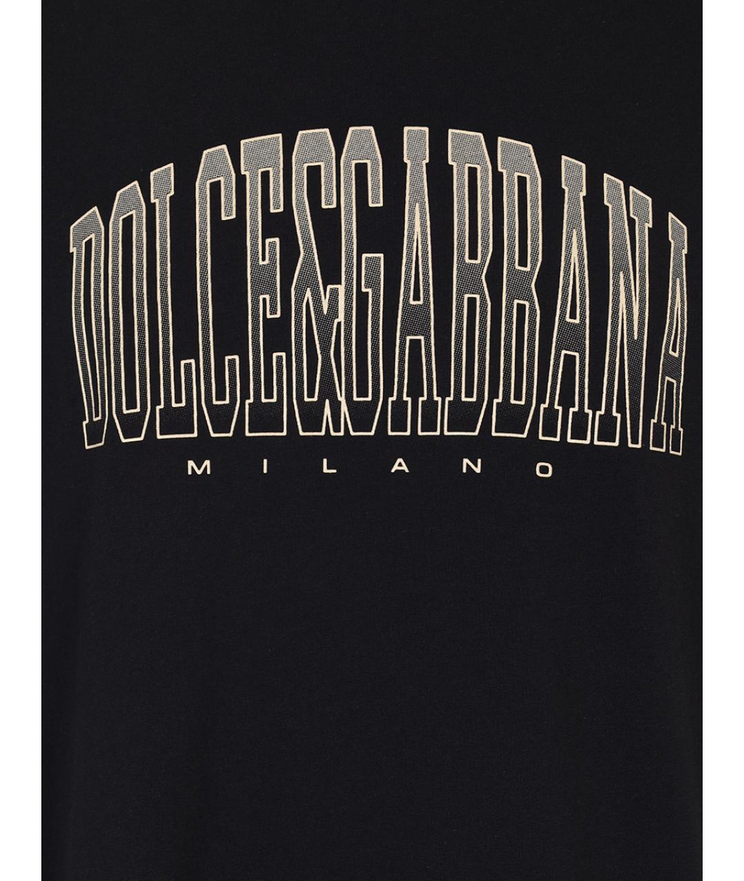 DOLCE&GABBANA Черная футболка, фото 3