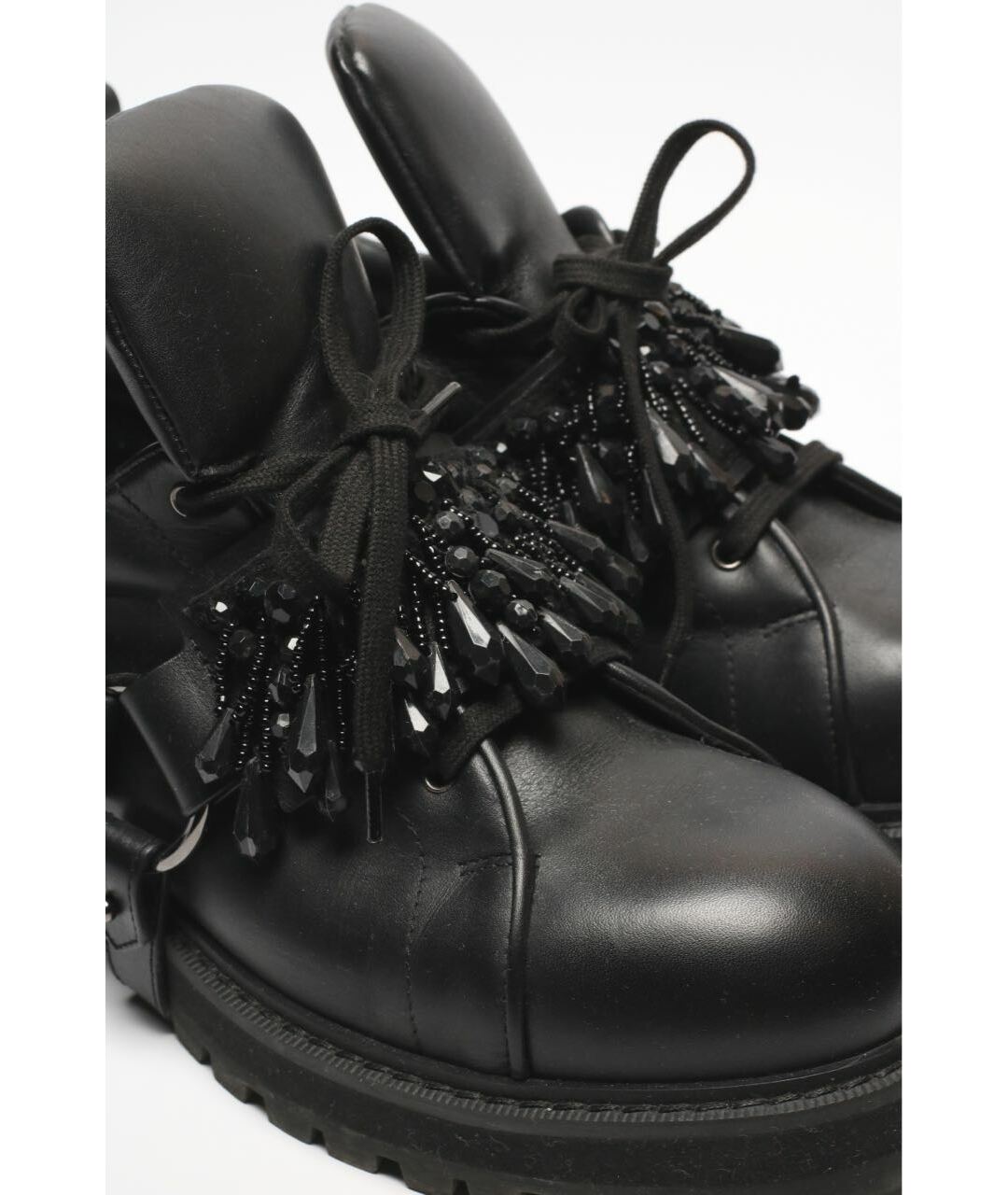 ROCHAS Черные кожаные ботинки, фото 3