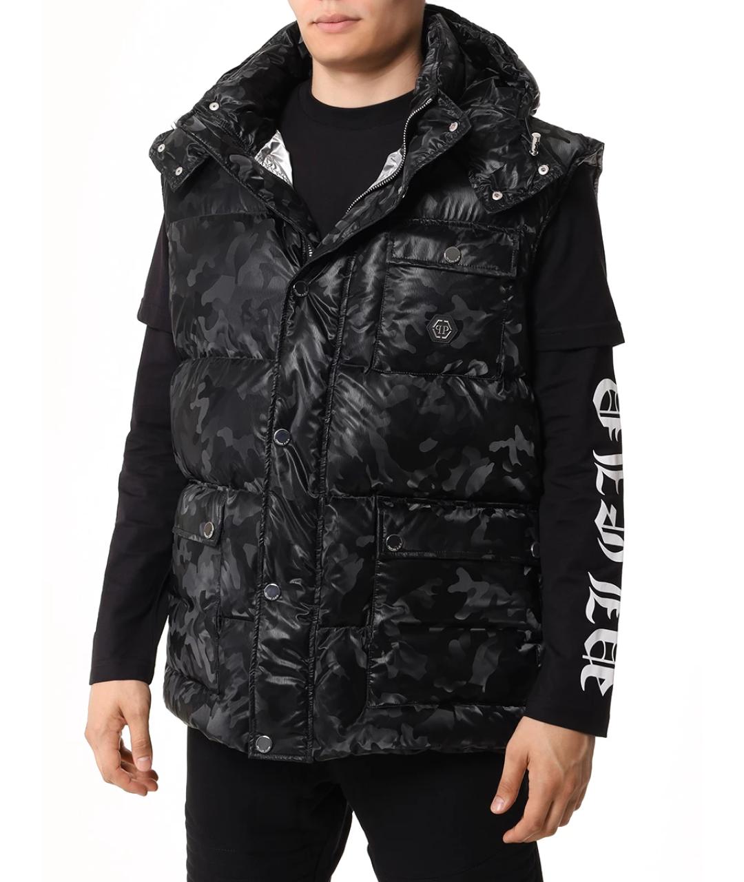 PHILIPP PLEIN Черный жилет, фото 4