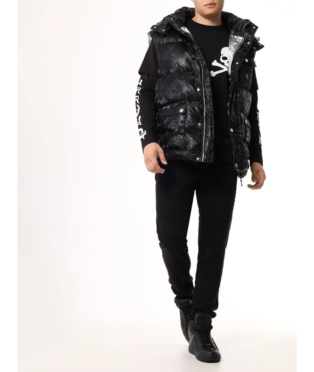 PHILIPP PLEIN Черный жилет, фото 2
