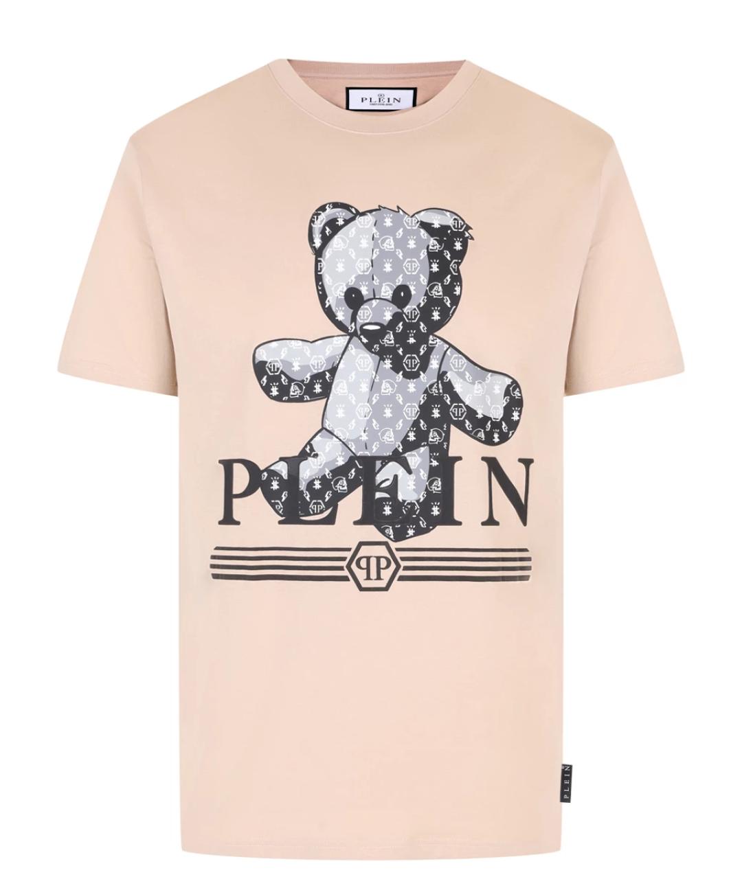 PHILIPP PLEIN Бежевая футболка, фото 1