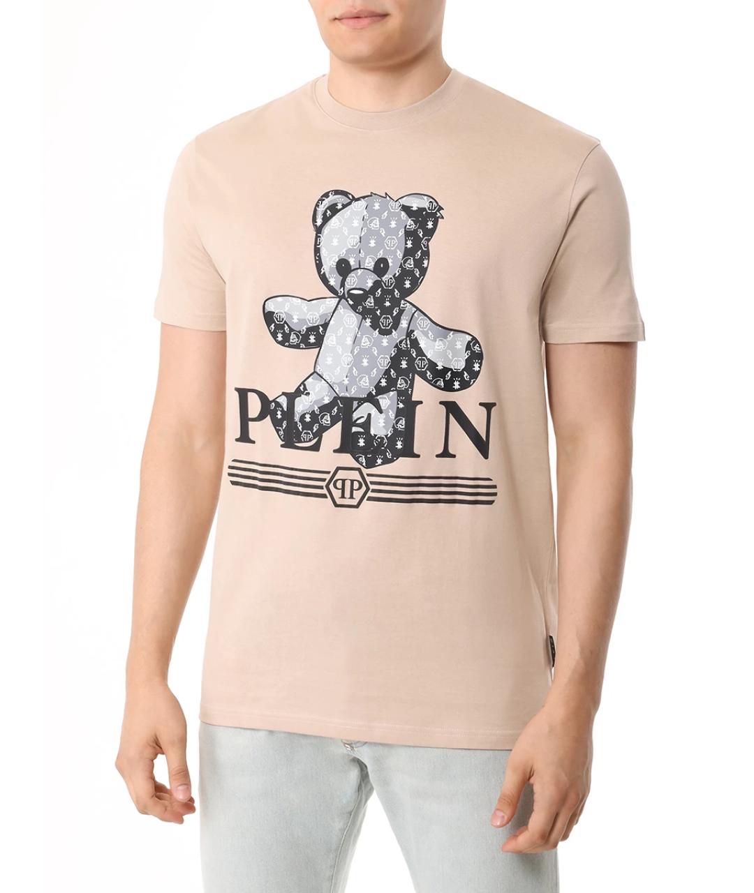 PHILIPP PLEIN Бежевая футболка, фото 4
