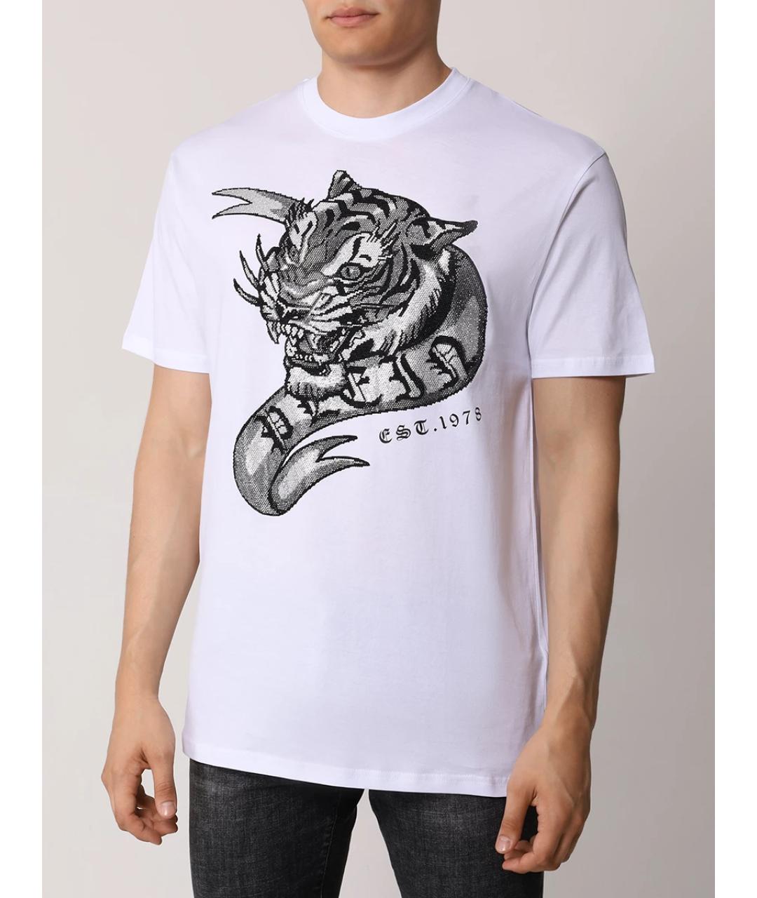 PHILIPP PLEIN Белая футболка, фото 4