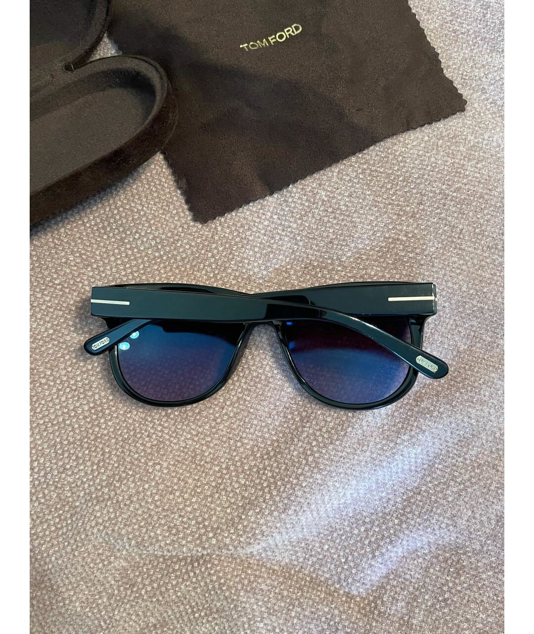 TOM FORD Черные пластиковые солнцезащитные очки, фото 7